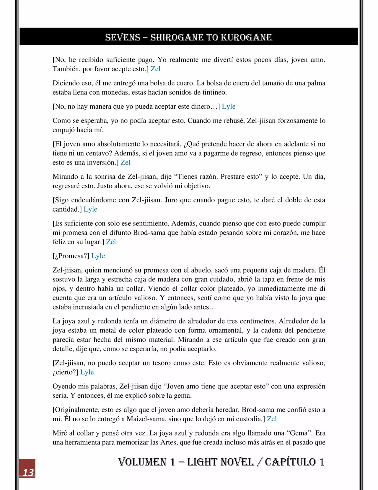 Página 13 del Manga