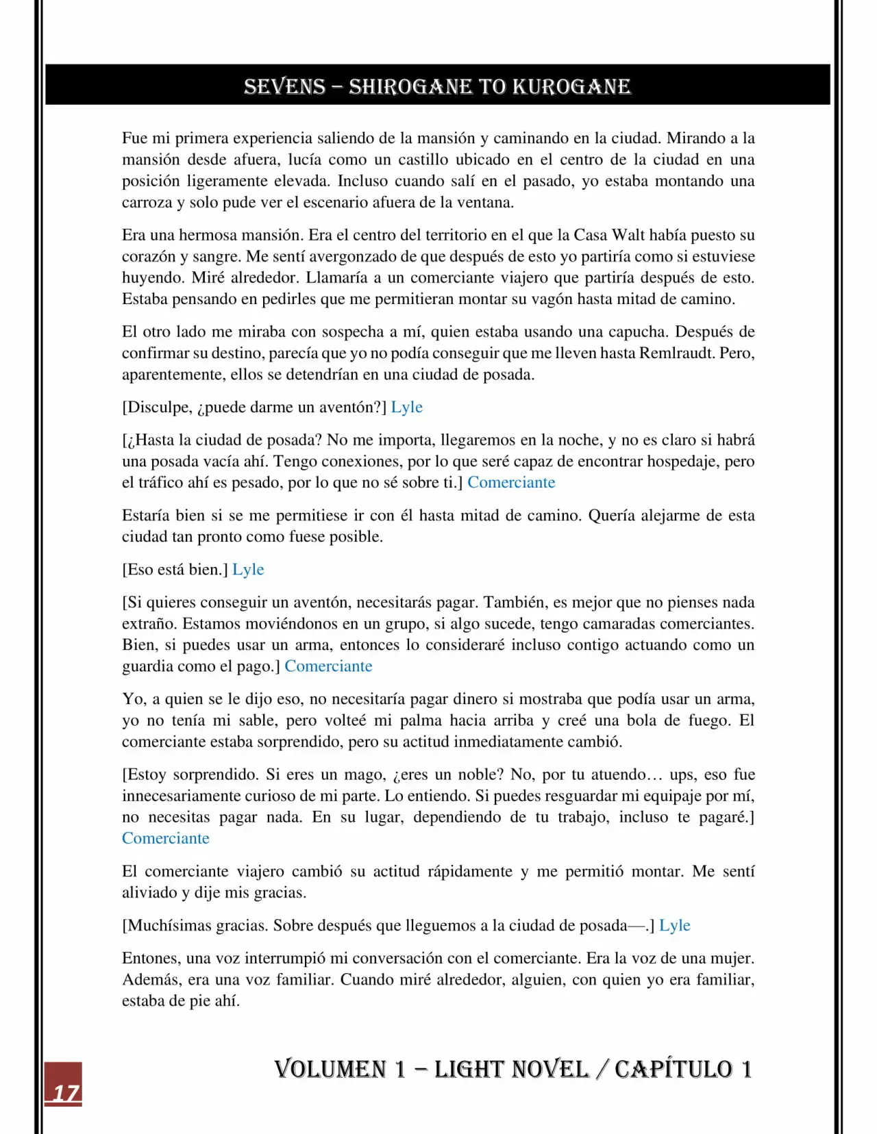 Página 17 del Manga