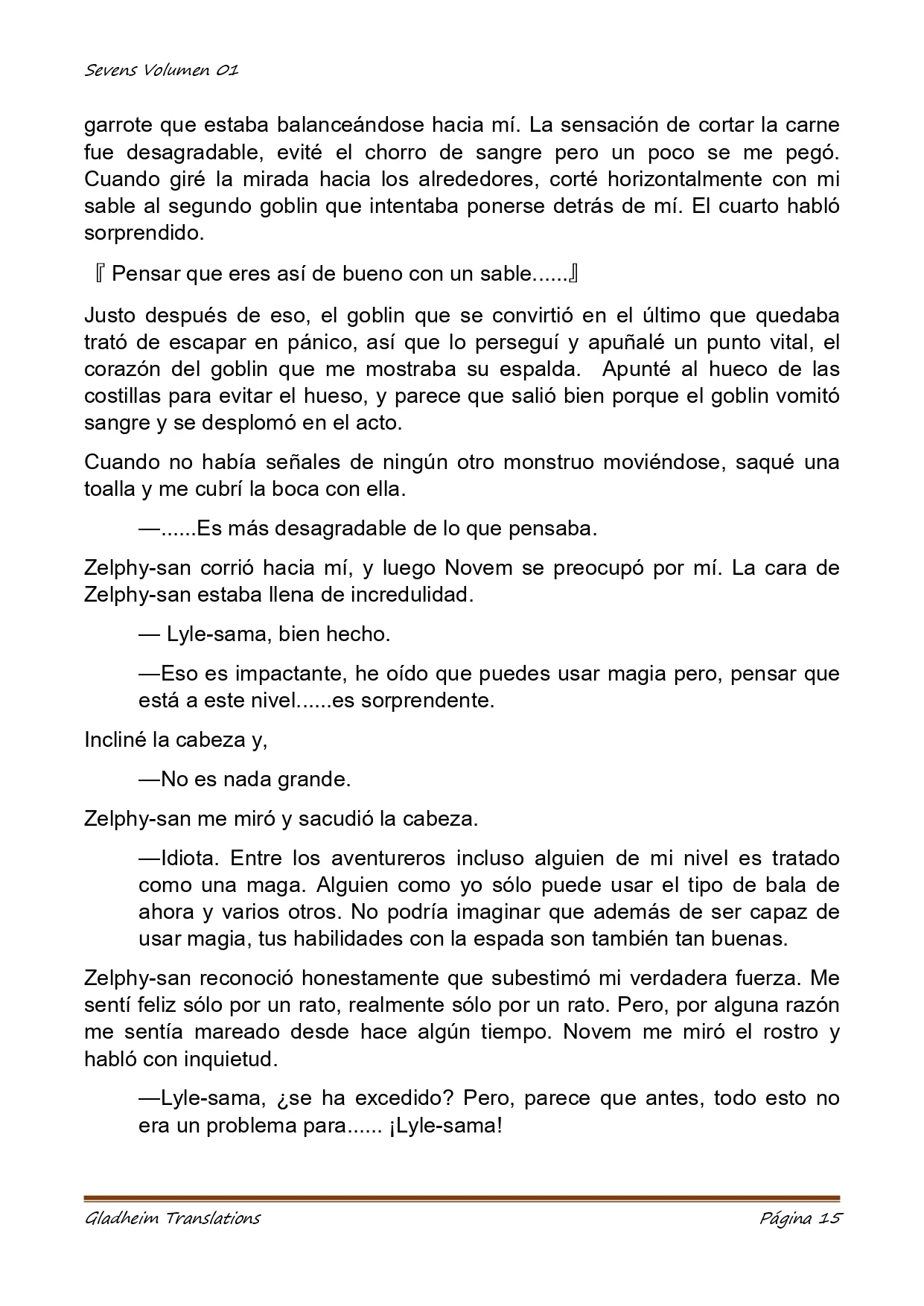 Página 15 del Manga