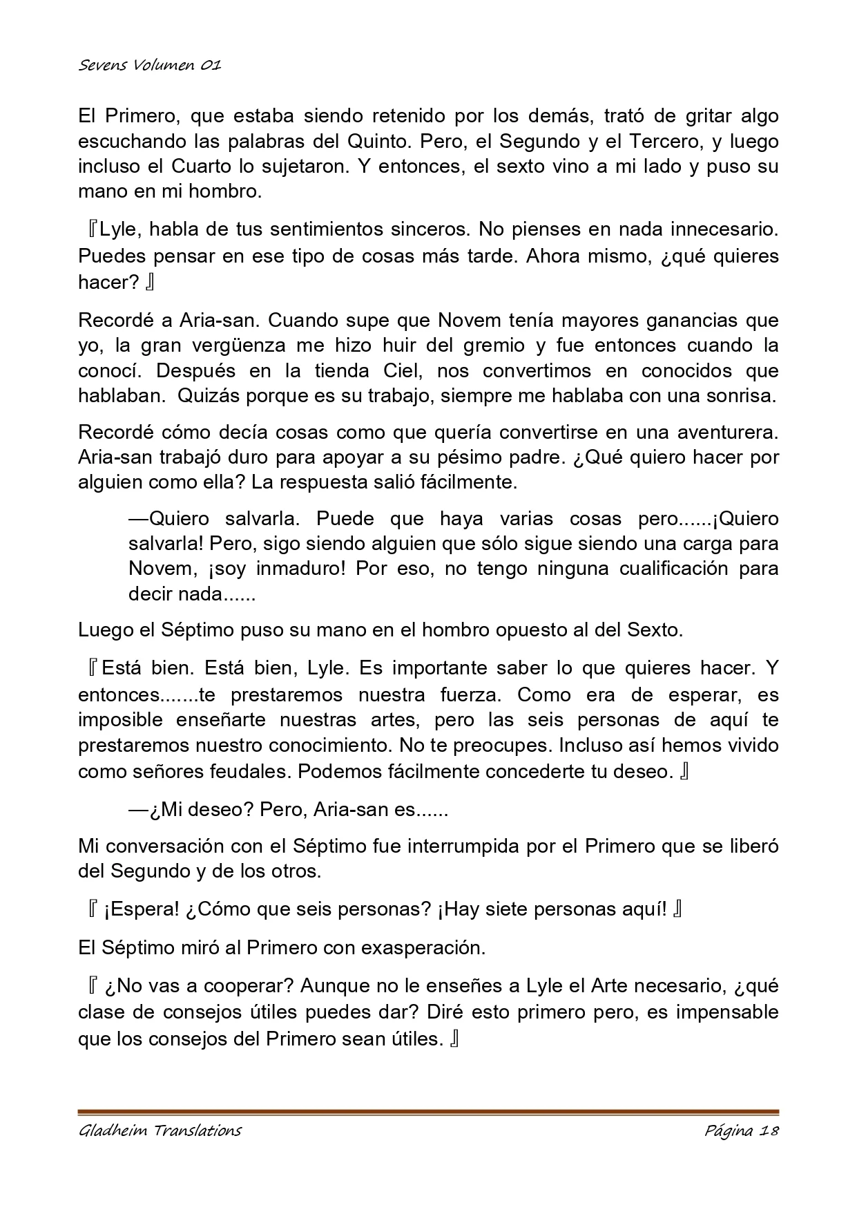 Página 18 del Manga