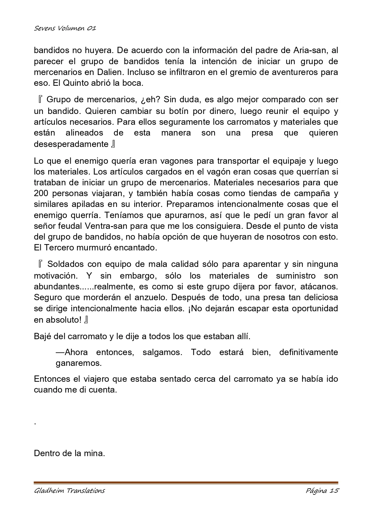 Página 15 del Manga