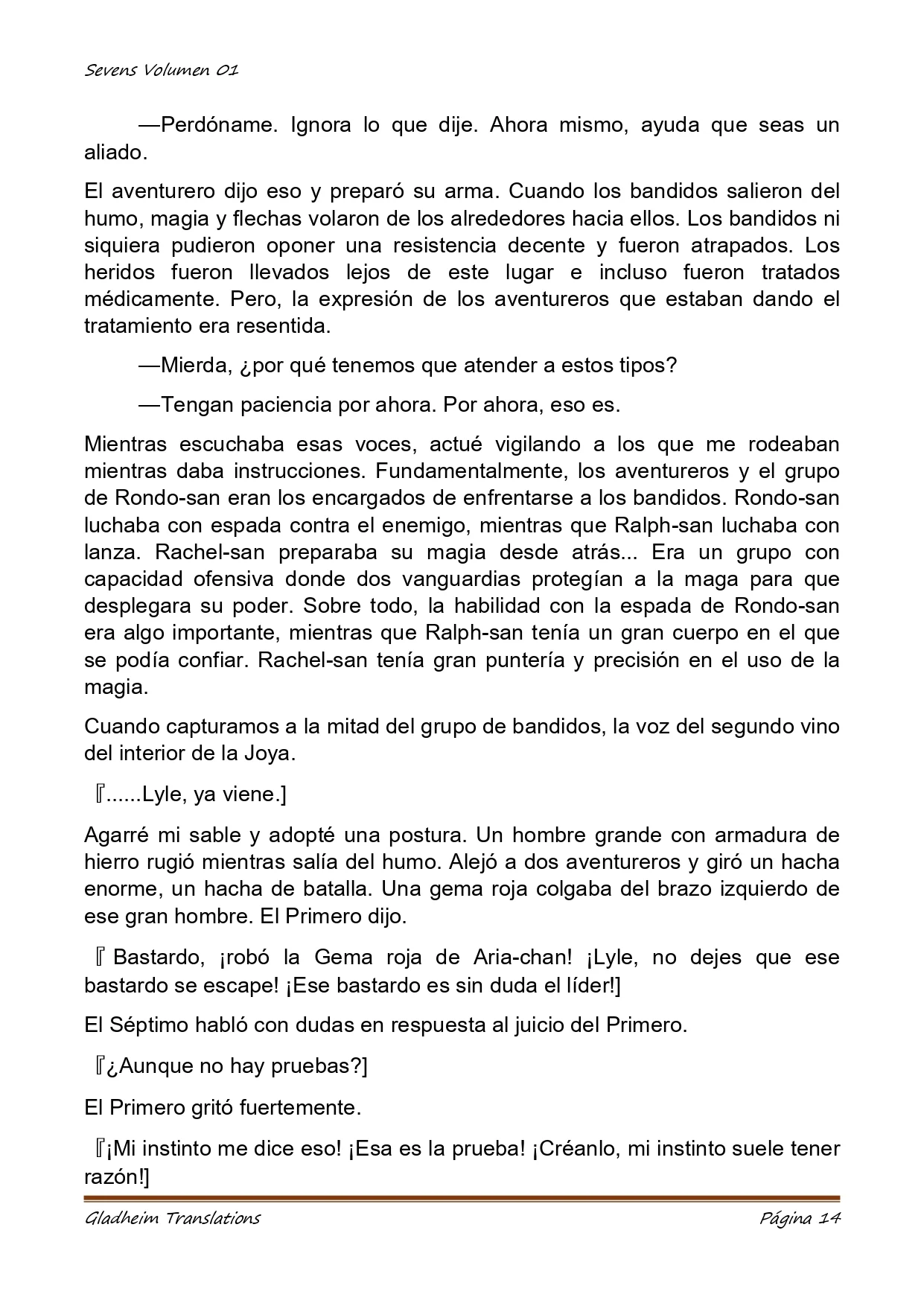 Página 14 del Manga