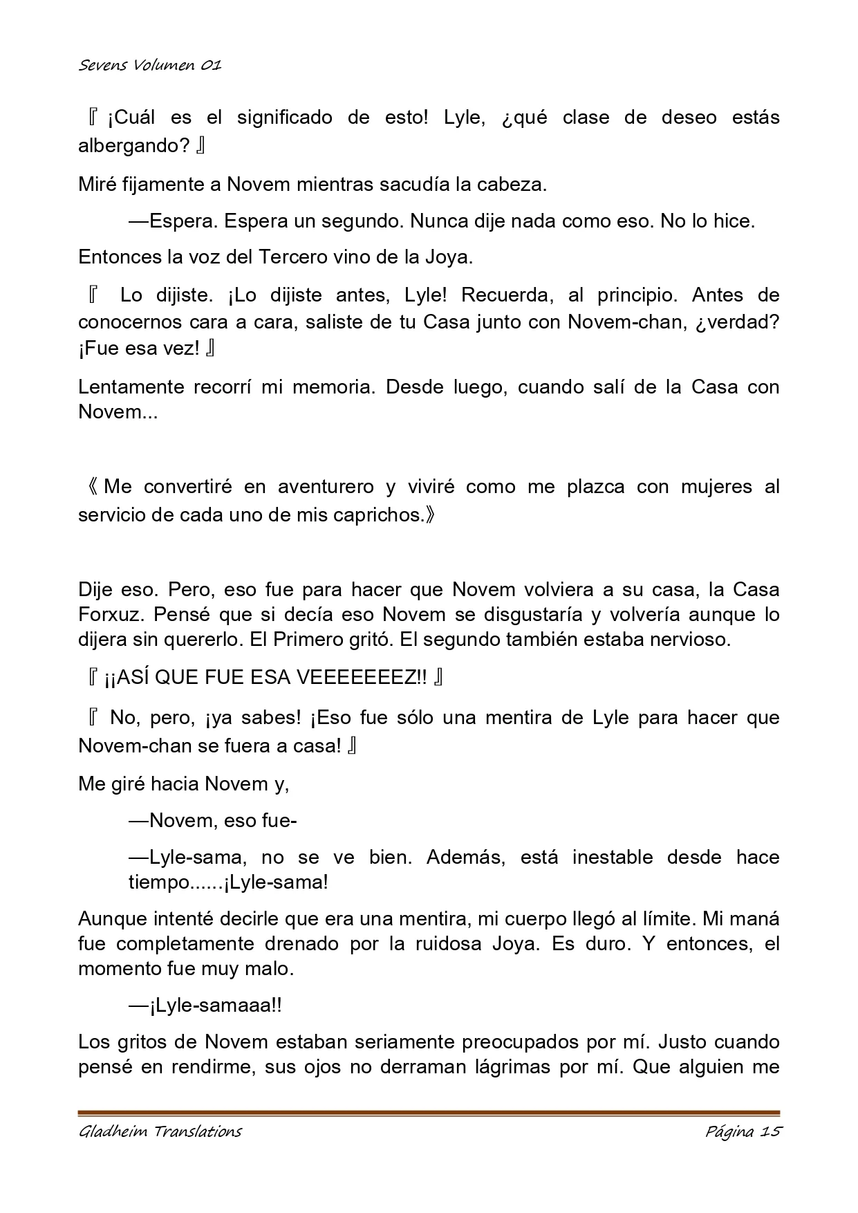 Página 15 del Manga