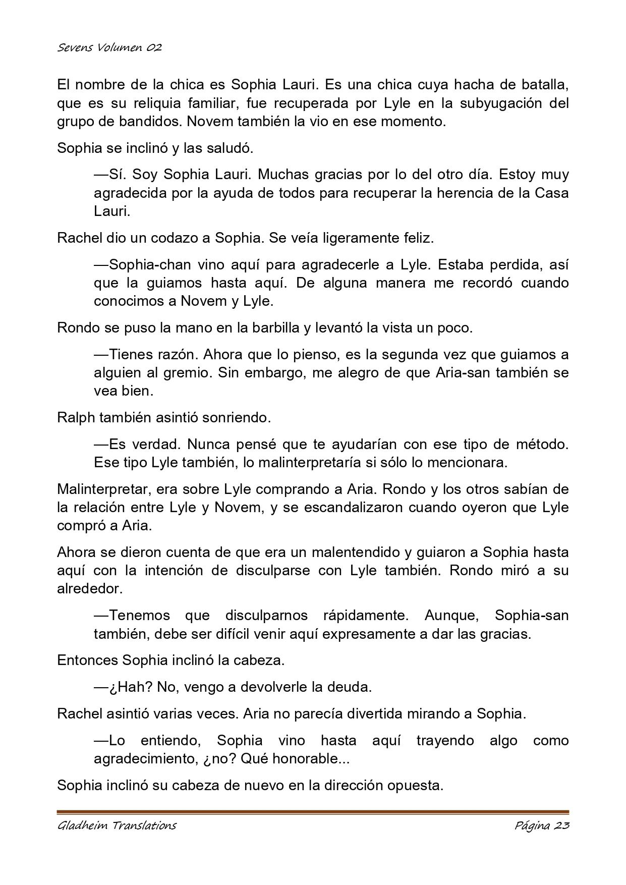 Página 23 del Manga