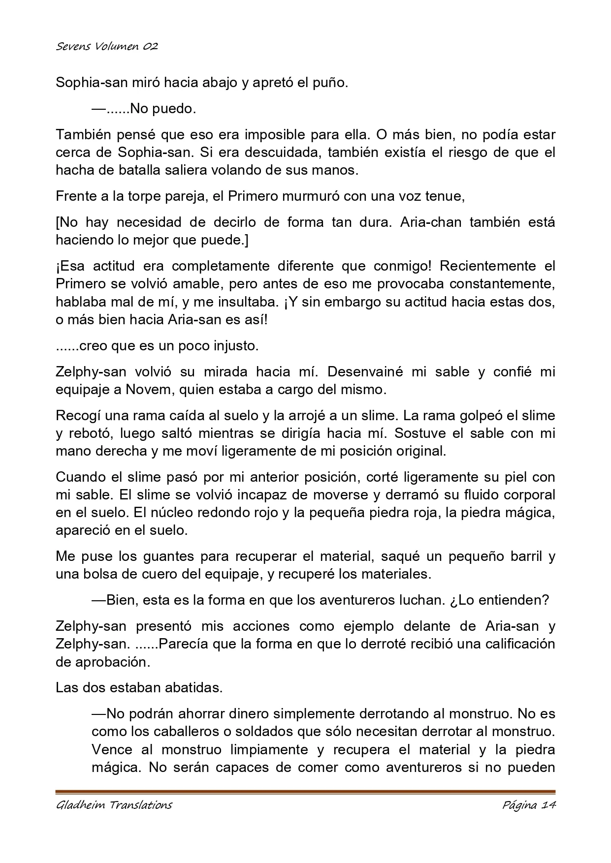 Página 14 del Manga