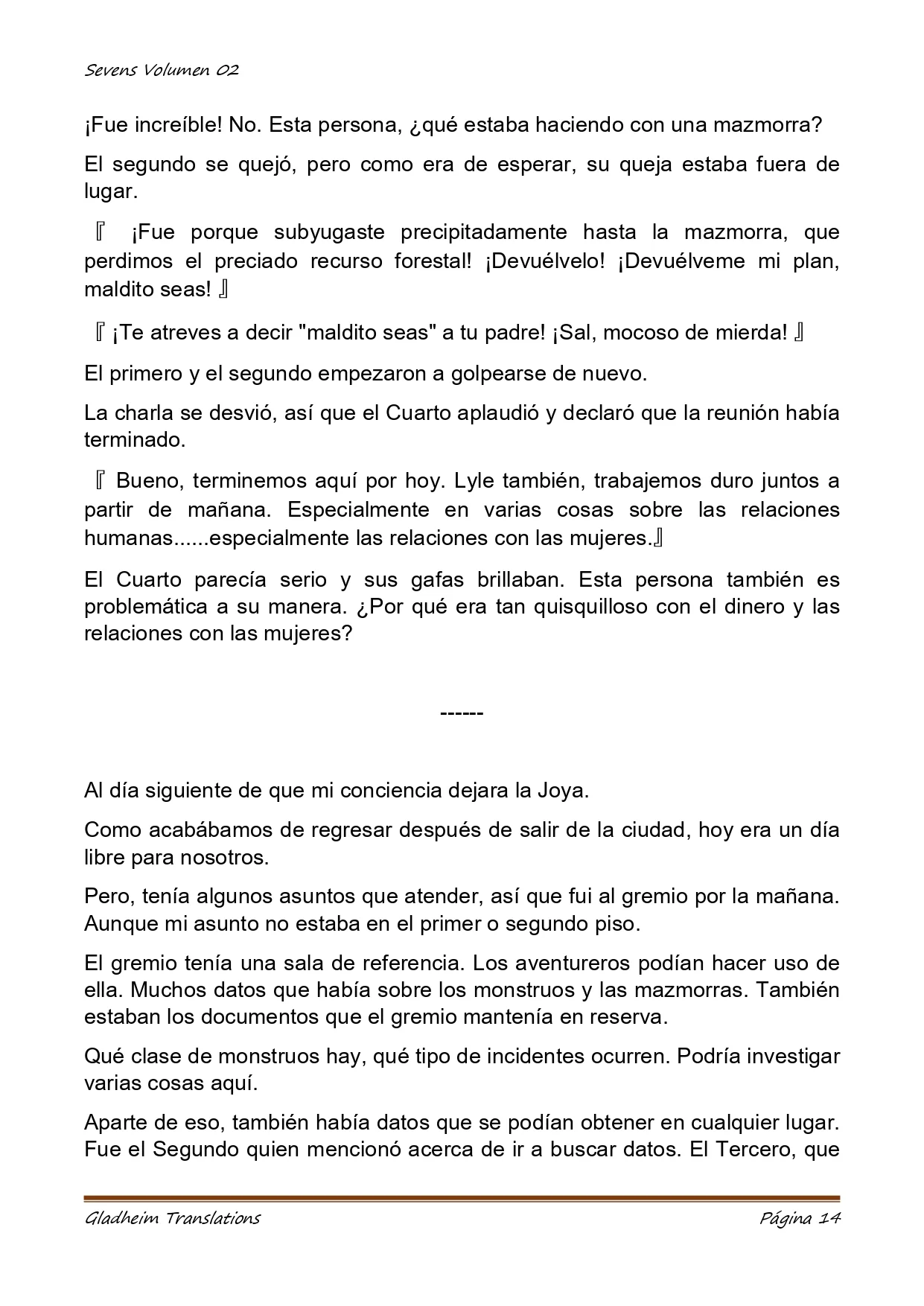 Página 14 del Manga