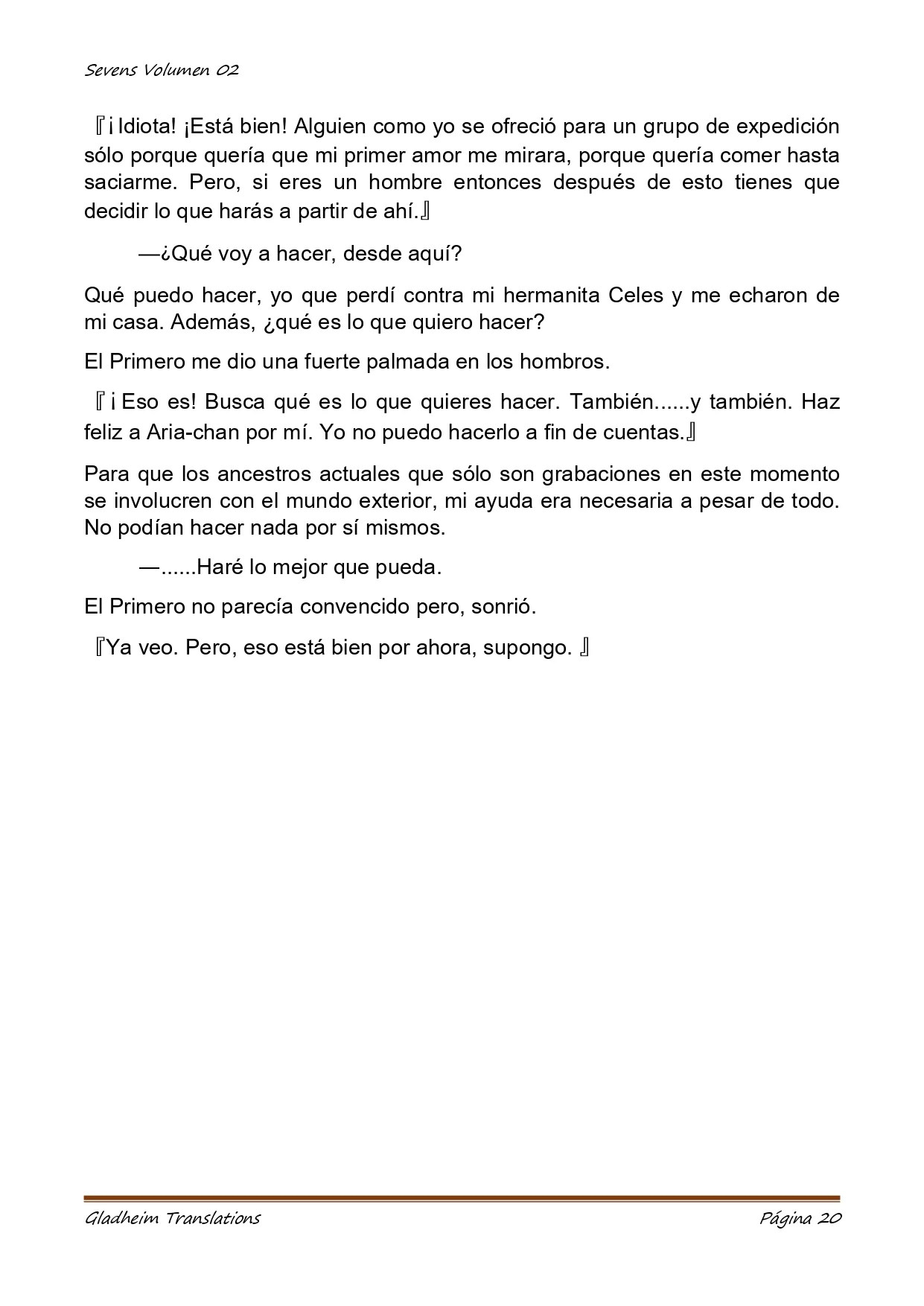 Página 20 del Manga