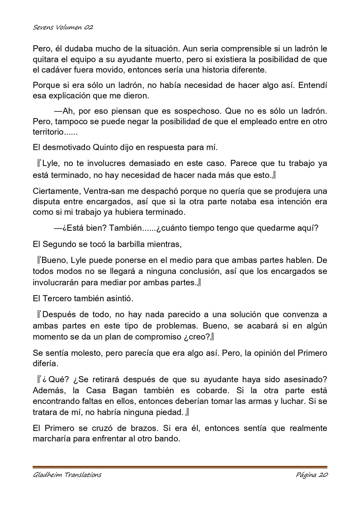 Página 20 del Manga