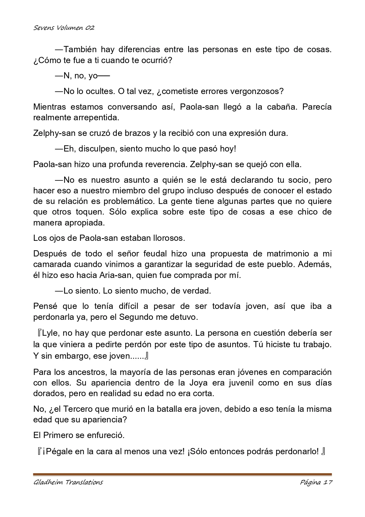 Página 17 del Manga