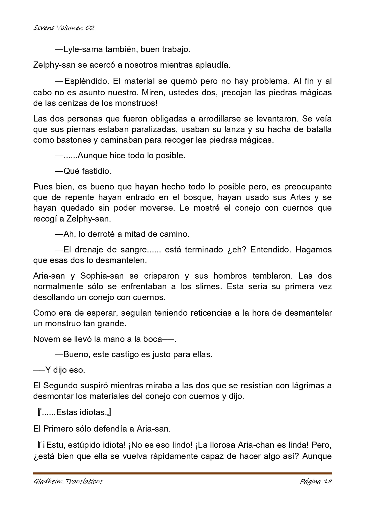 Página 18 del Manga