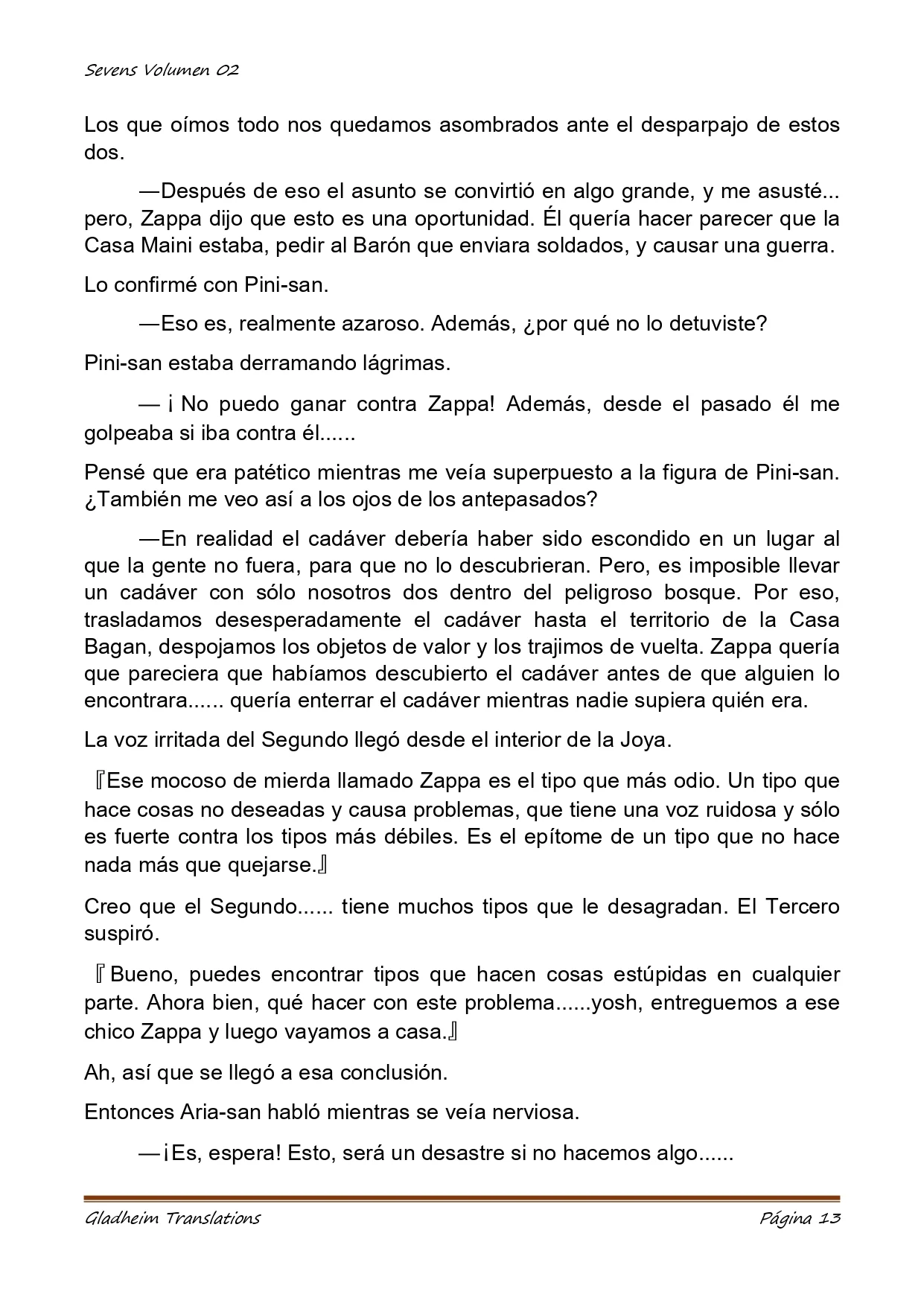 Página 13 del Manga