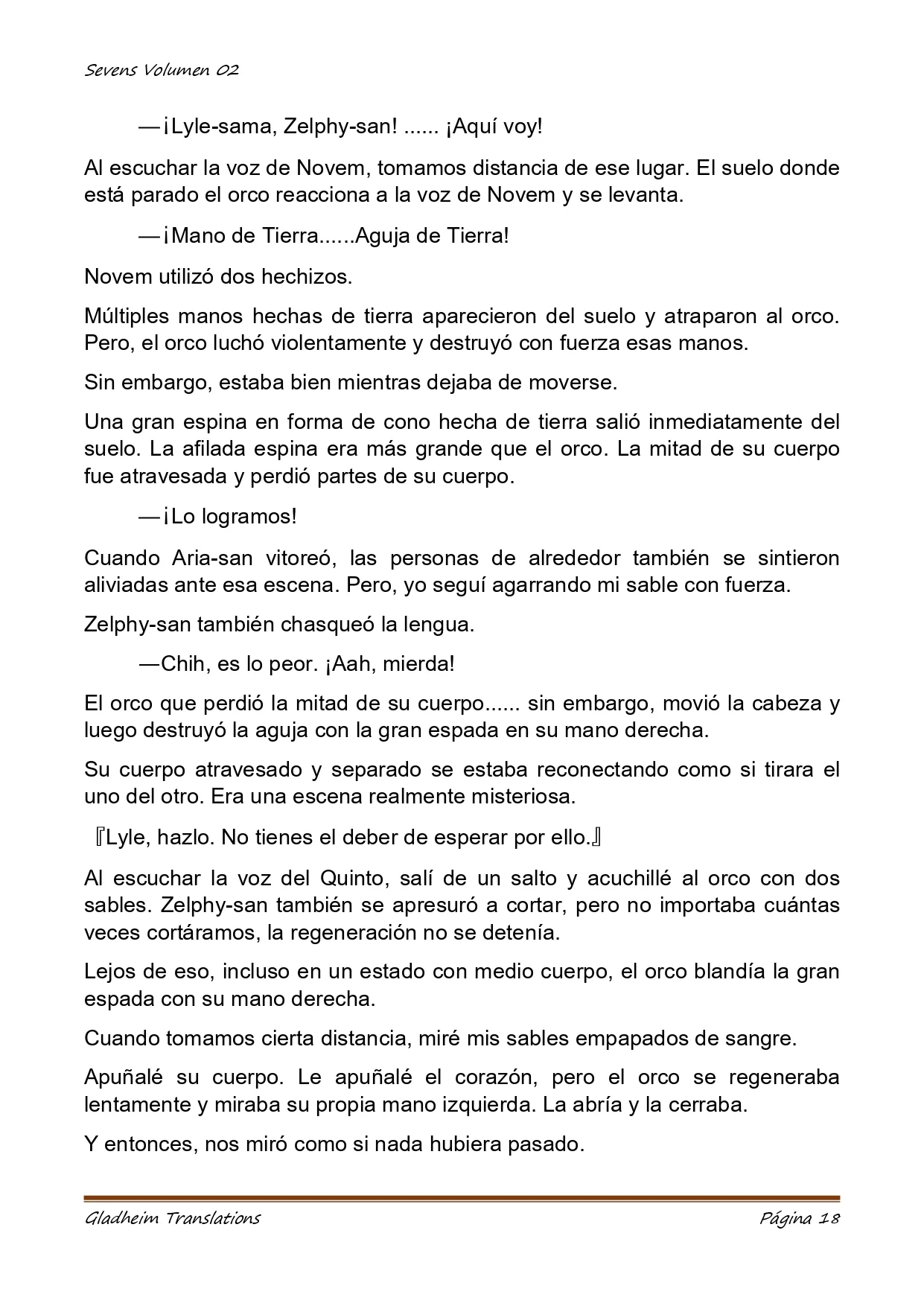 Página 18 del Manga