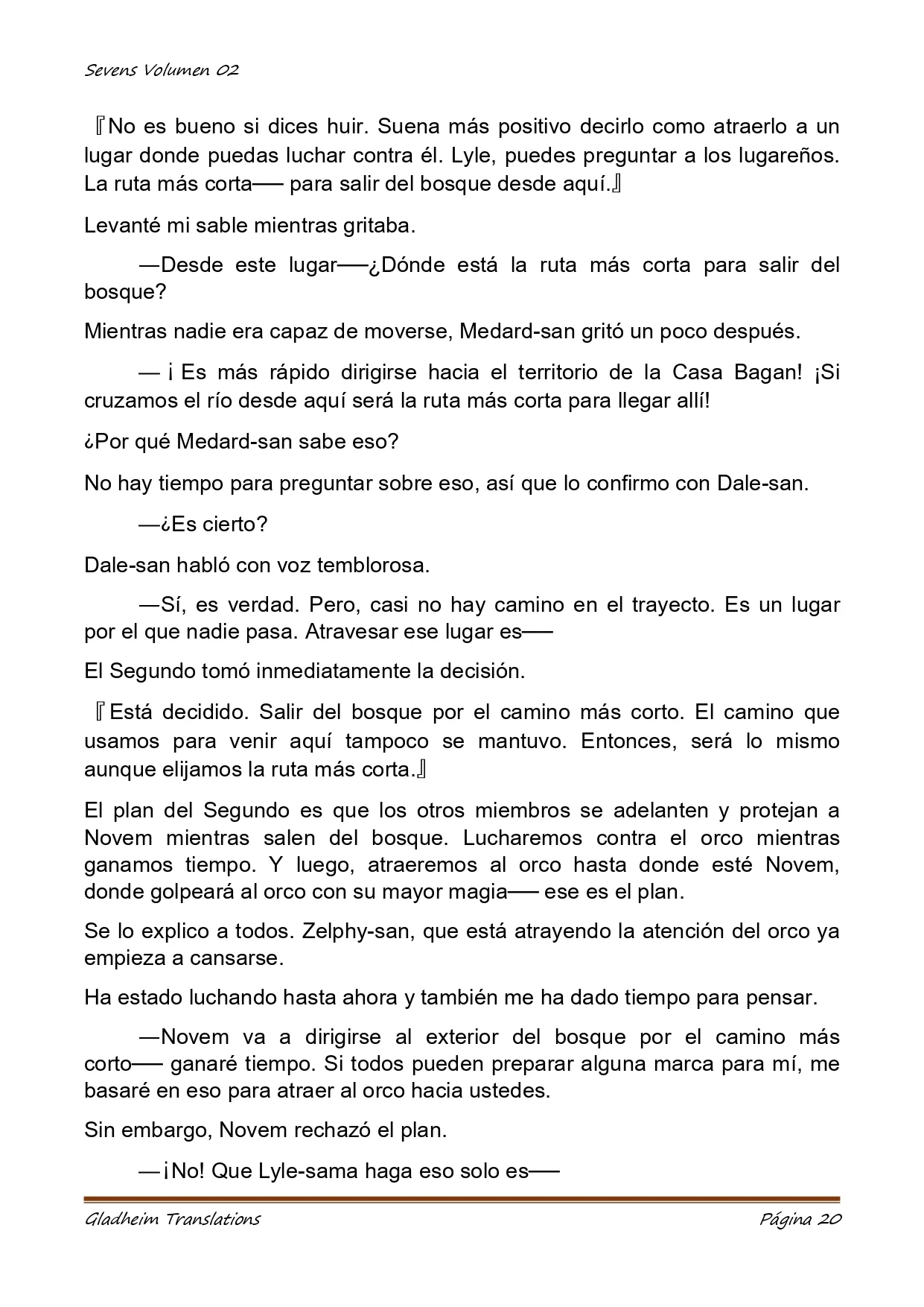 Página 20 del Manga