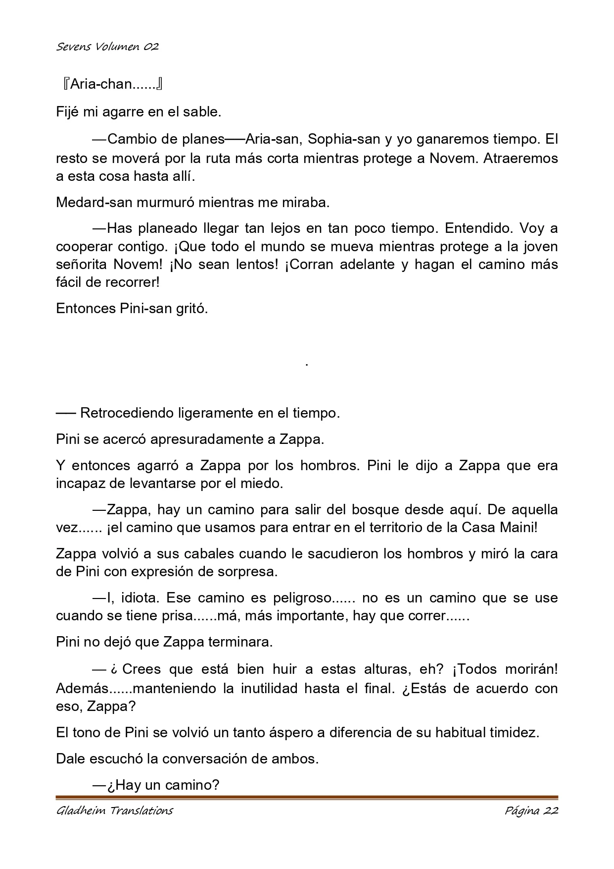 Página 22 del Manga