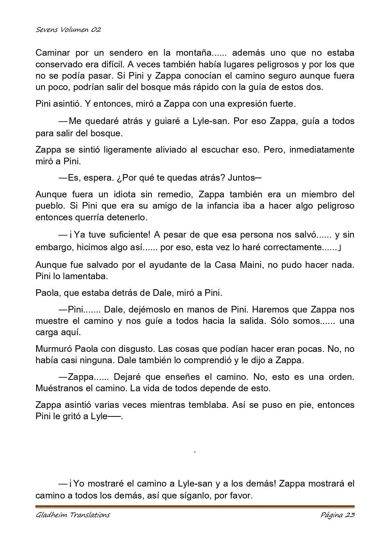 Página 23 del Manga