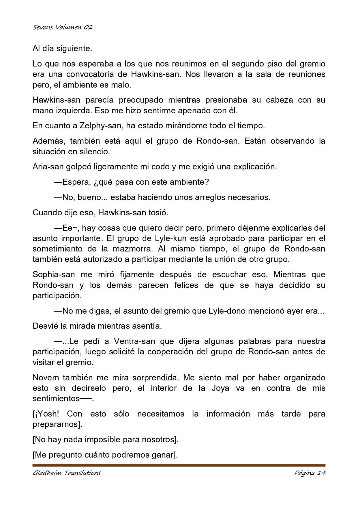 Página 14 del Manga