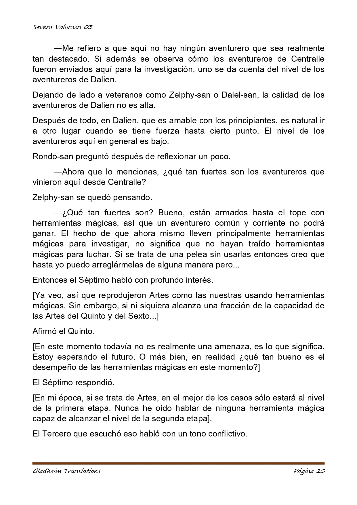 Página 20 del Manga