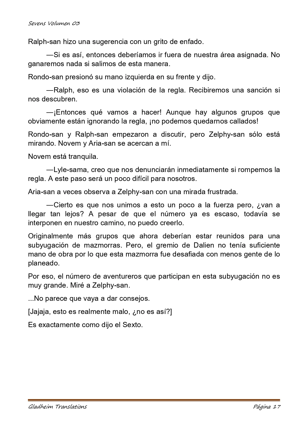 Página 17 del Manga