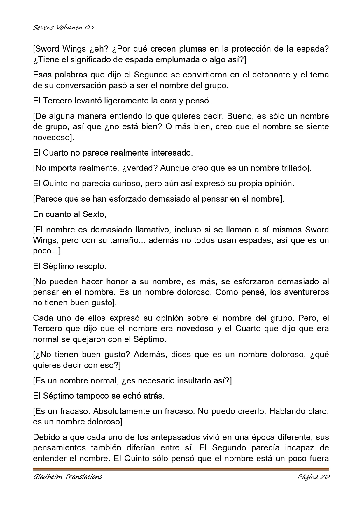 Página 20 del Manga