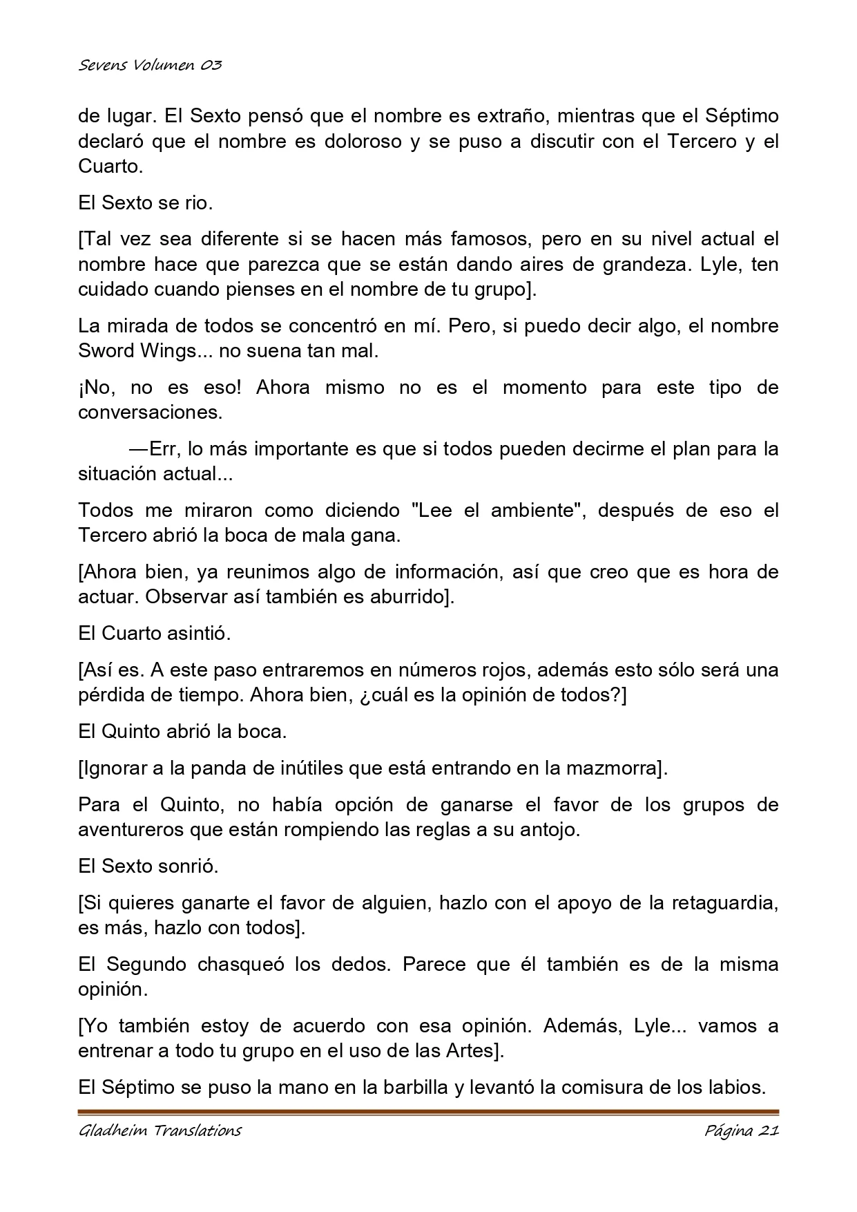 Página 21 del Manga