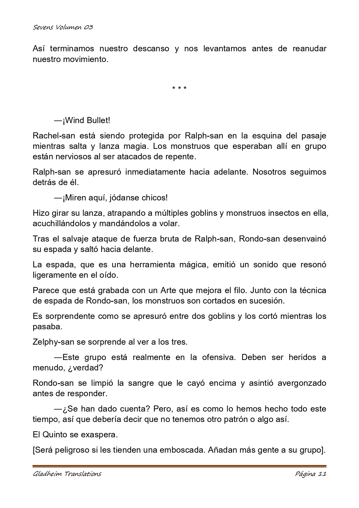 Página 11 del Manga