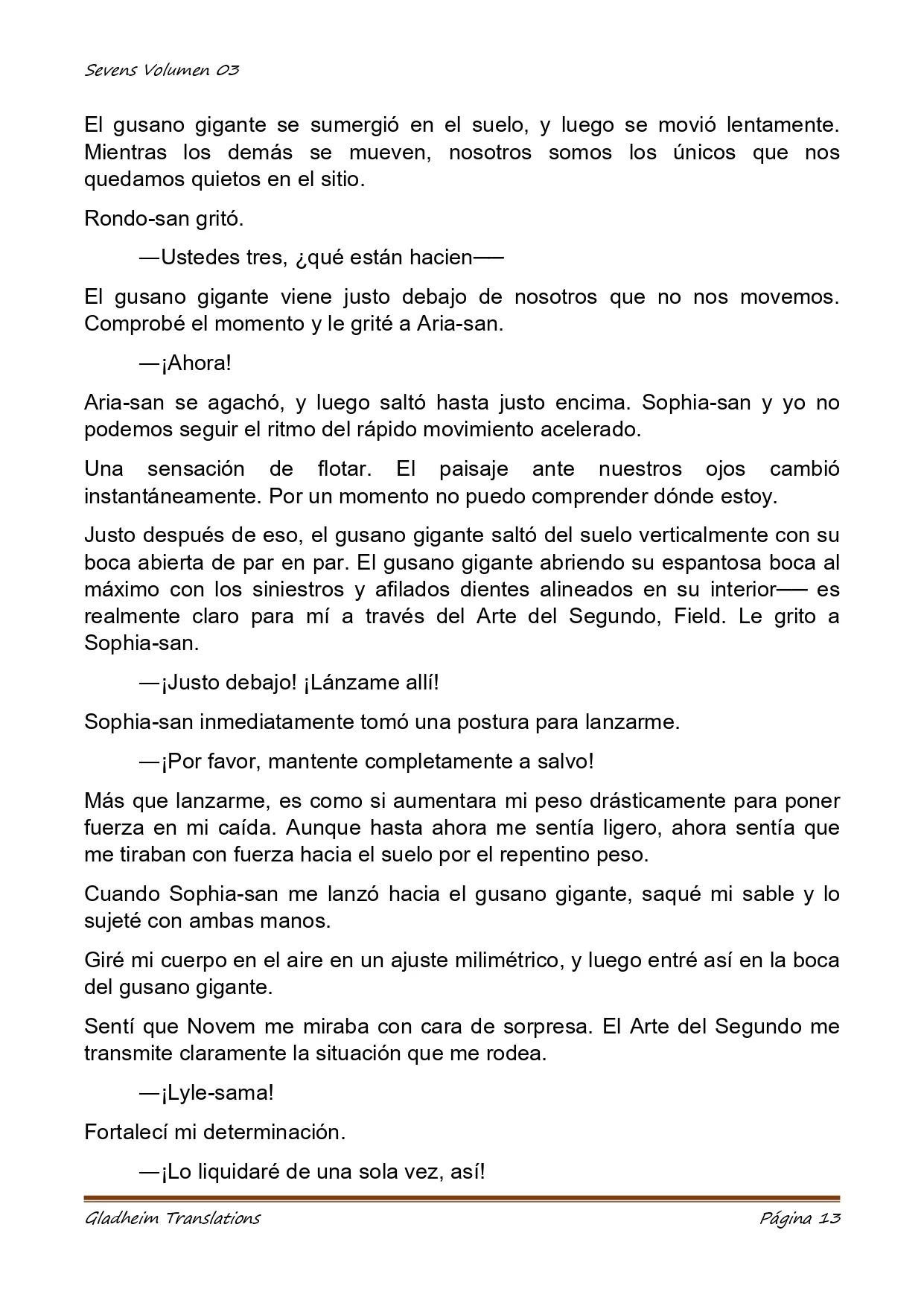 Página 13 del Manga