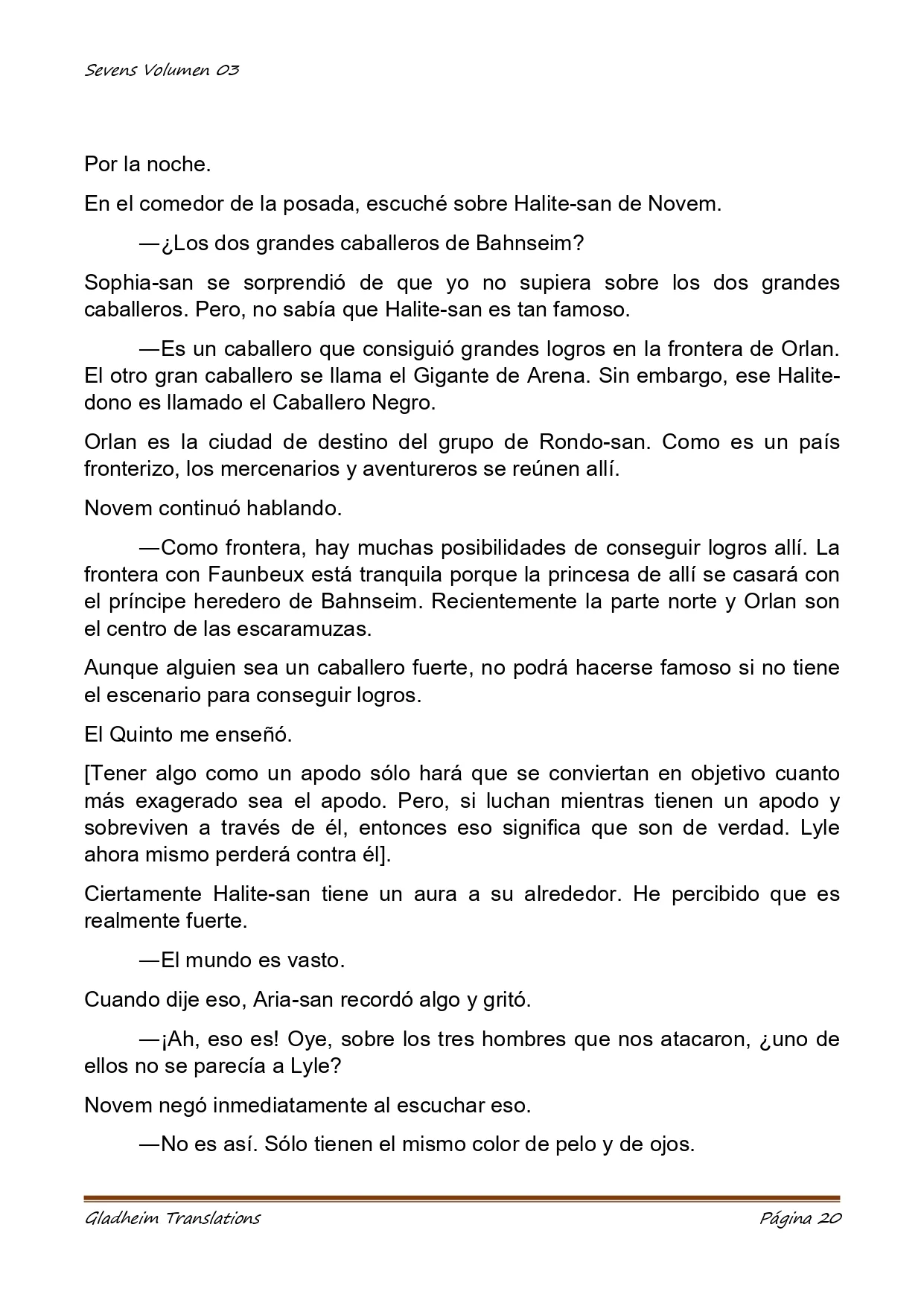 Página 20 del Manga