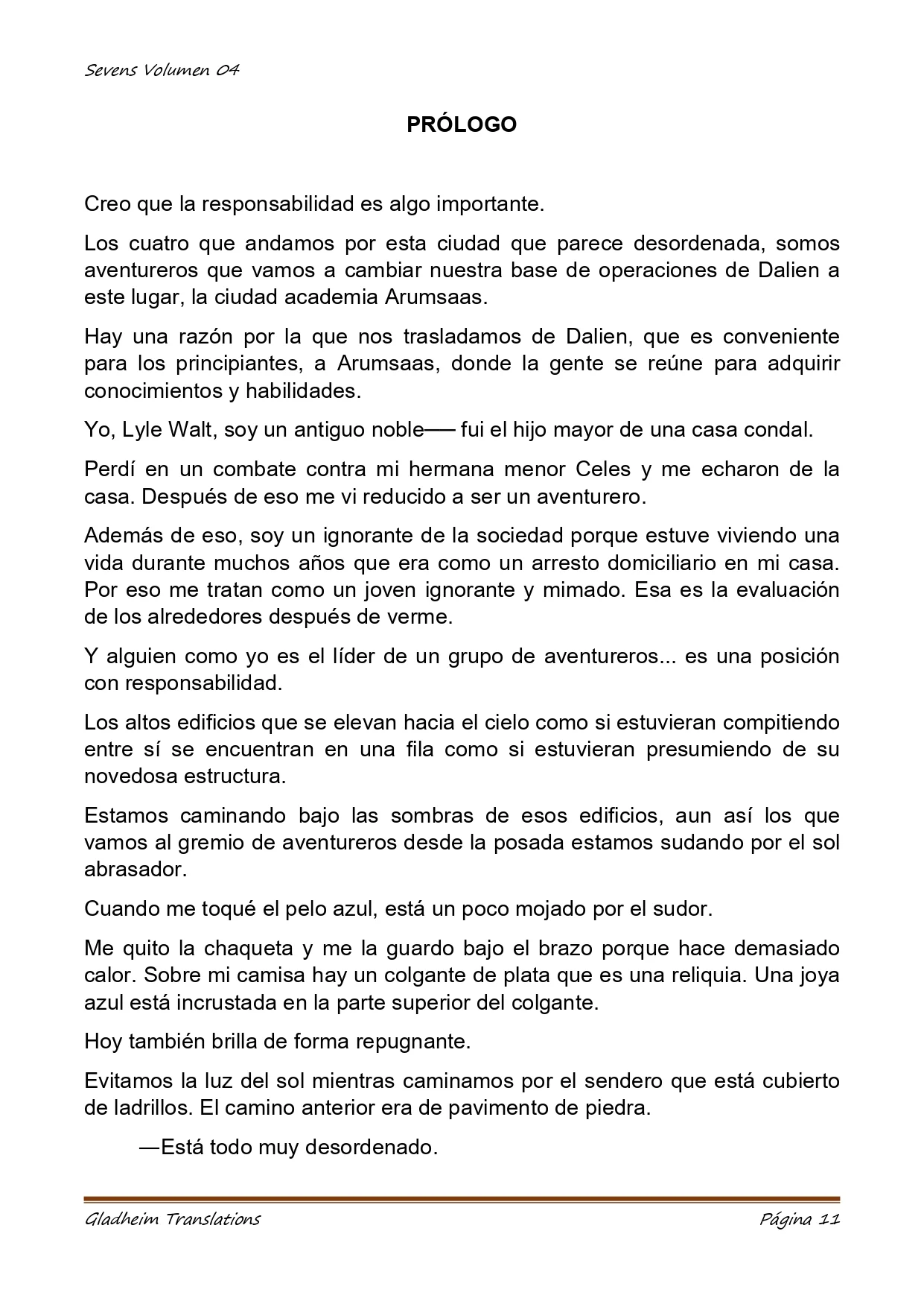 Página 11 del Manga