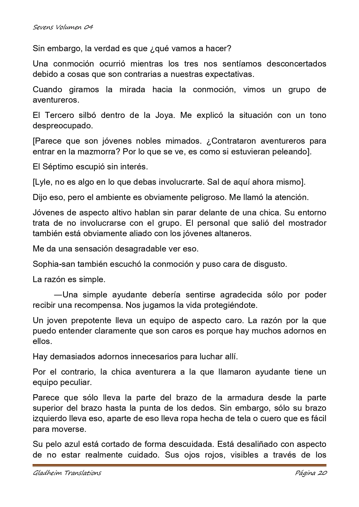 Página 20 del Manga