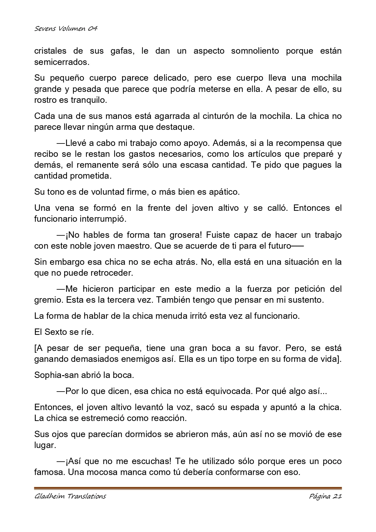 Página 21 del Manga