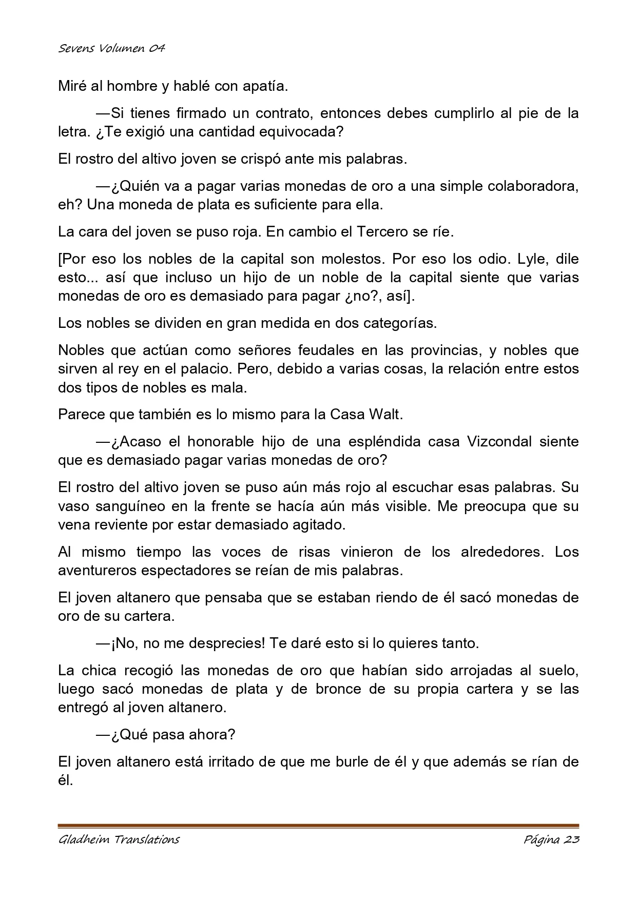 Página 23 del Manga