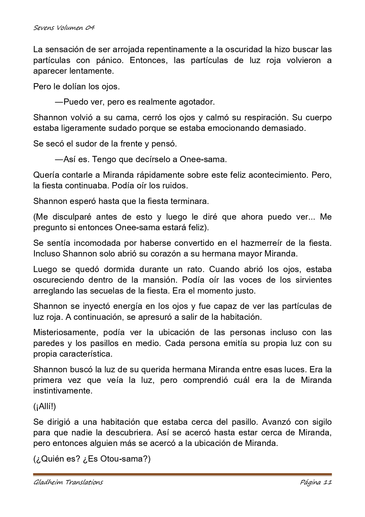 Página 11 del Manga