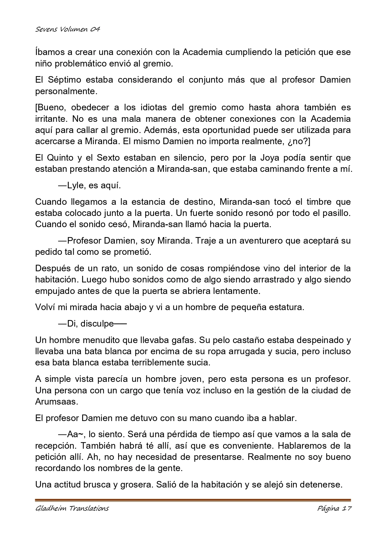 Página 17 del Manga