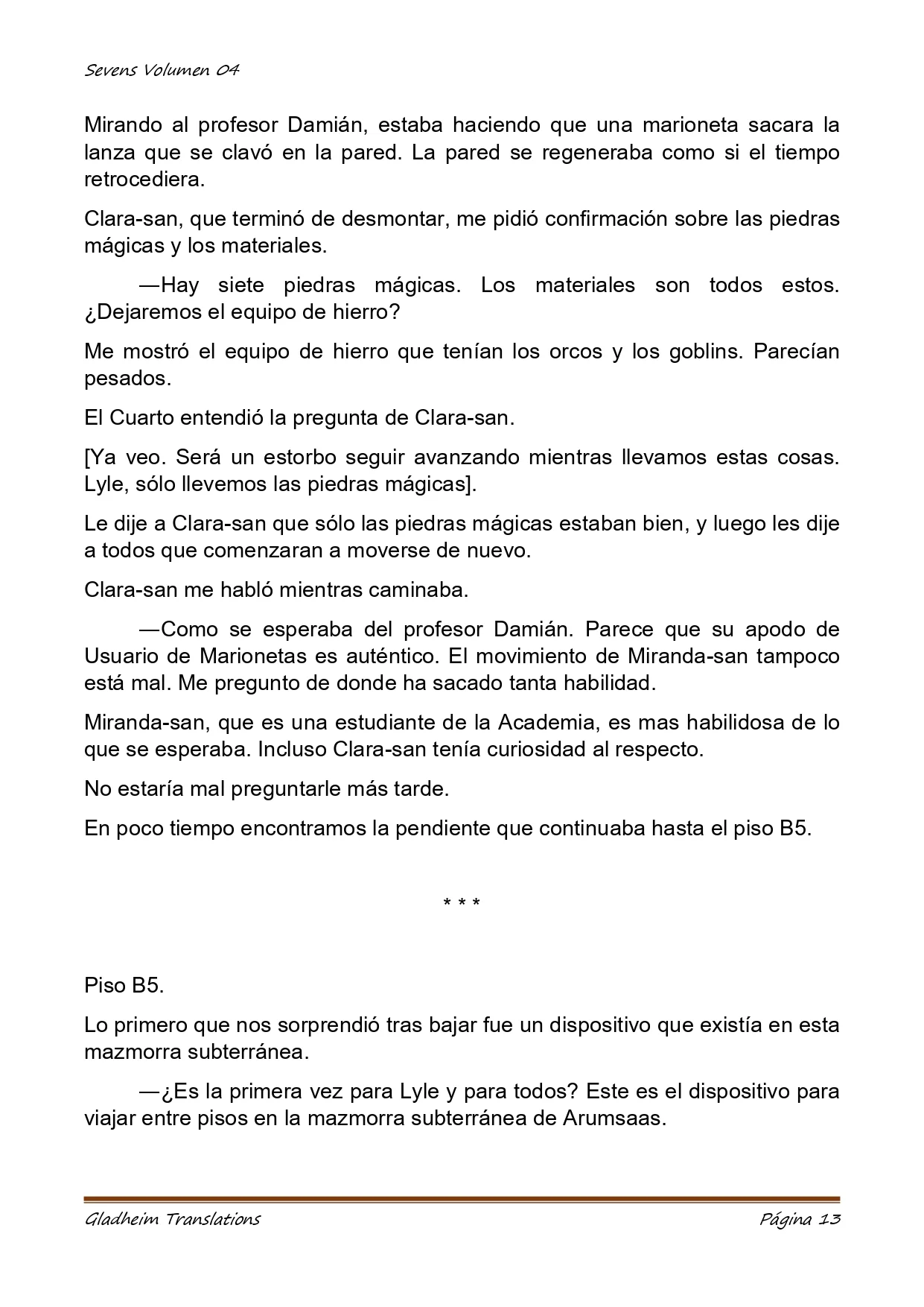 Página 13 del Manga