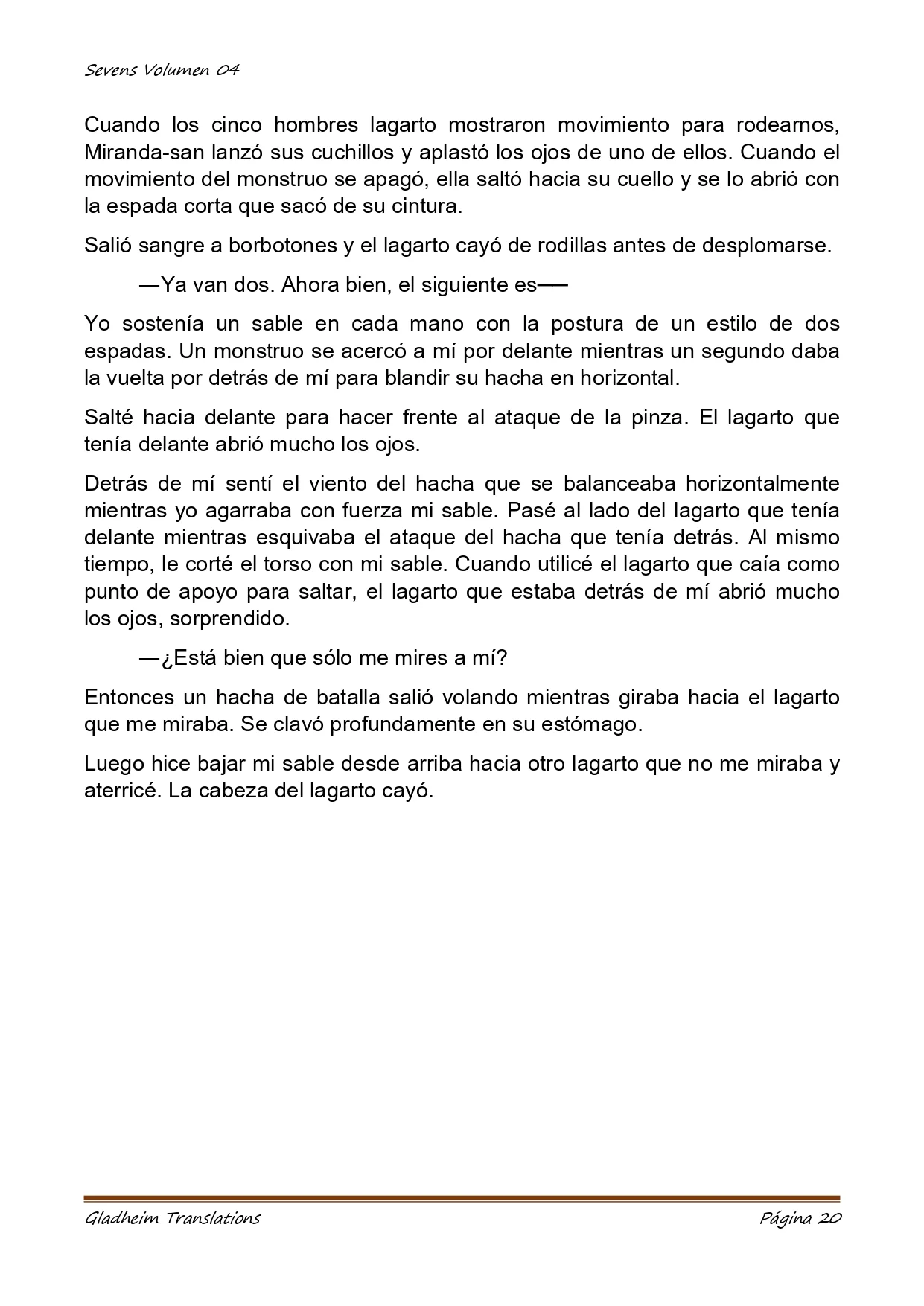 Página 20 del Manga