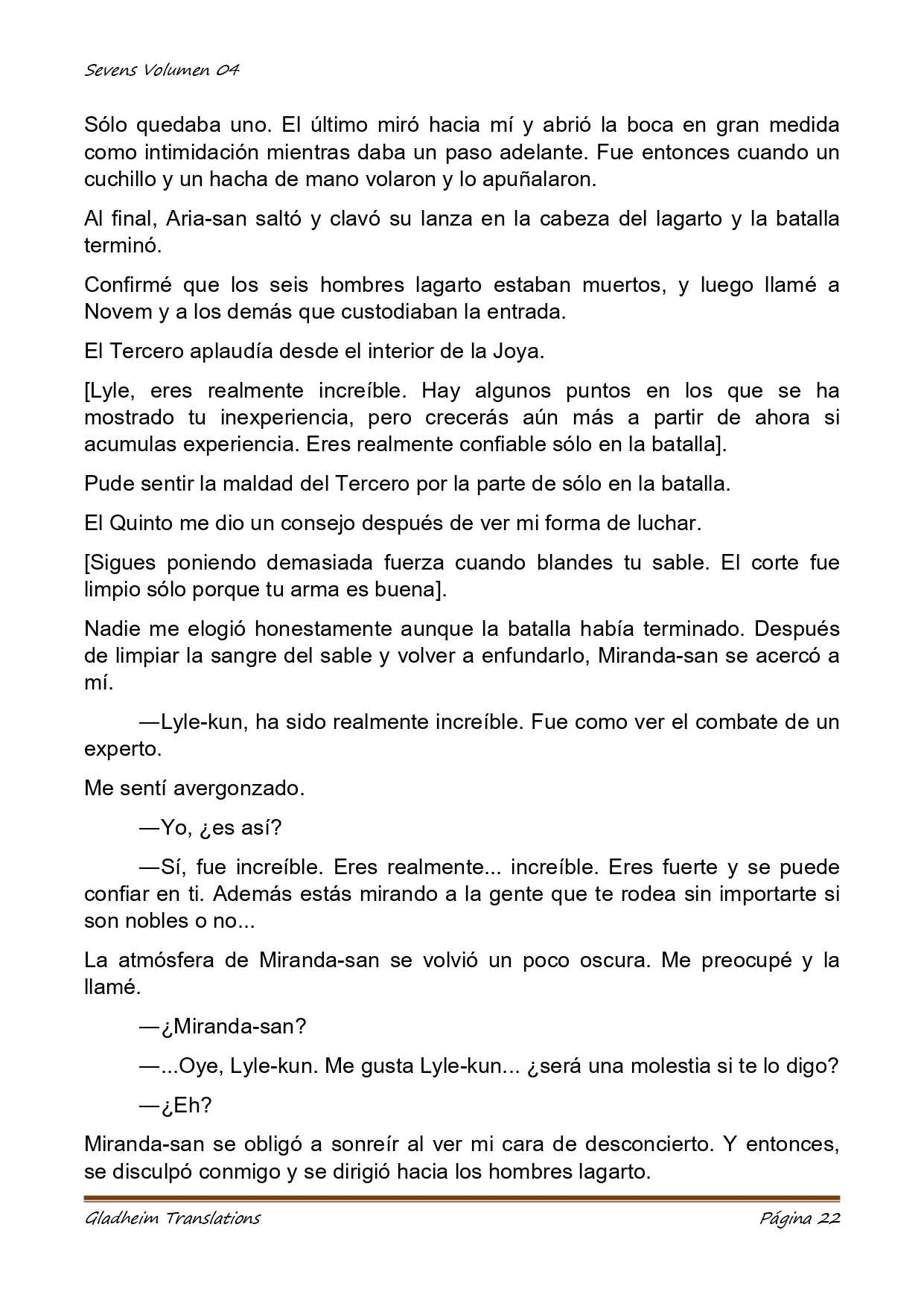 Página 22 del Manga