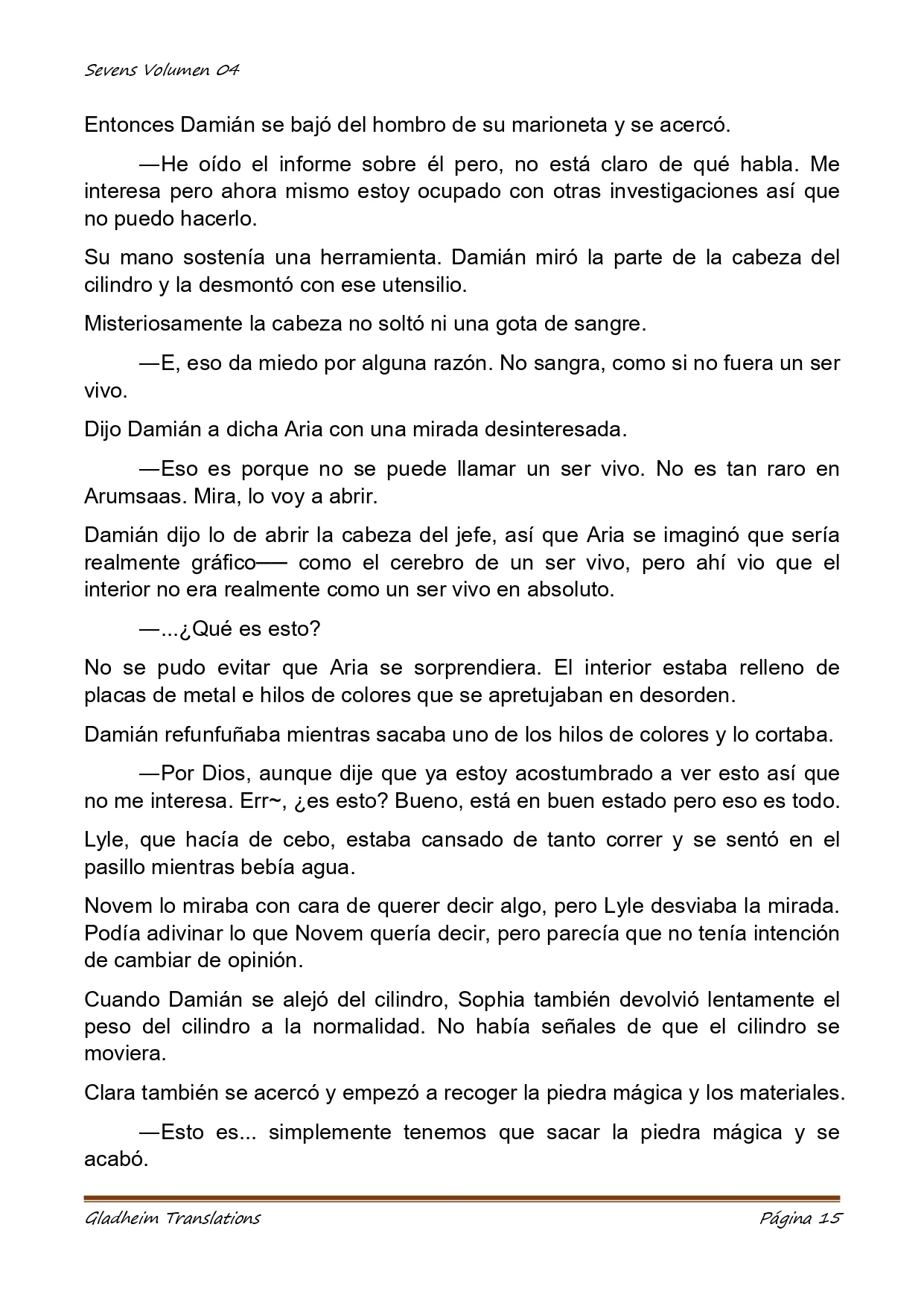 Página 15 del Manga