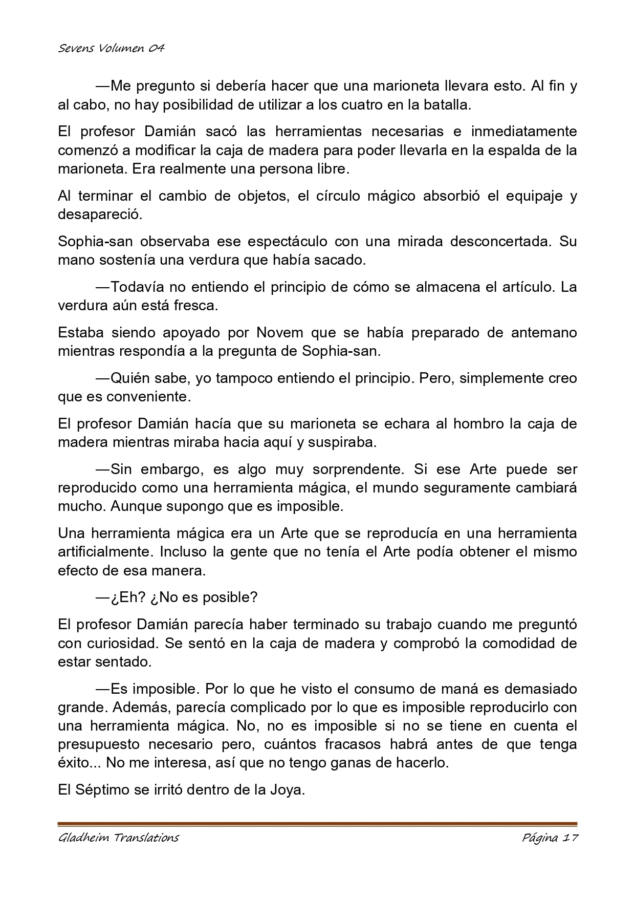 Página 17 del Manga