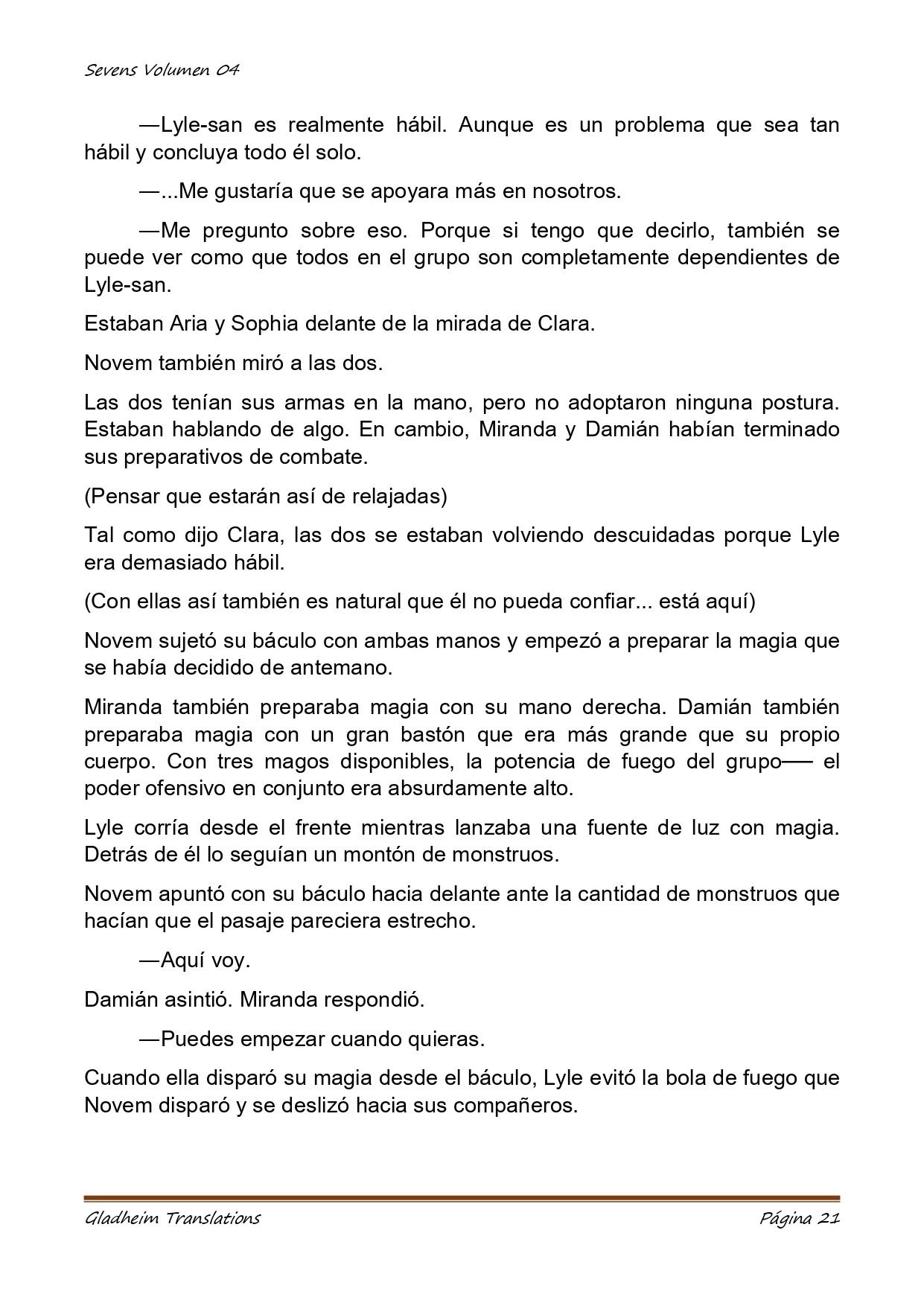 Página 21 del Manga