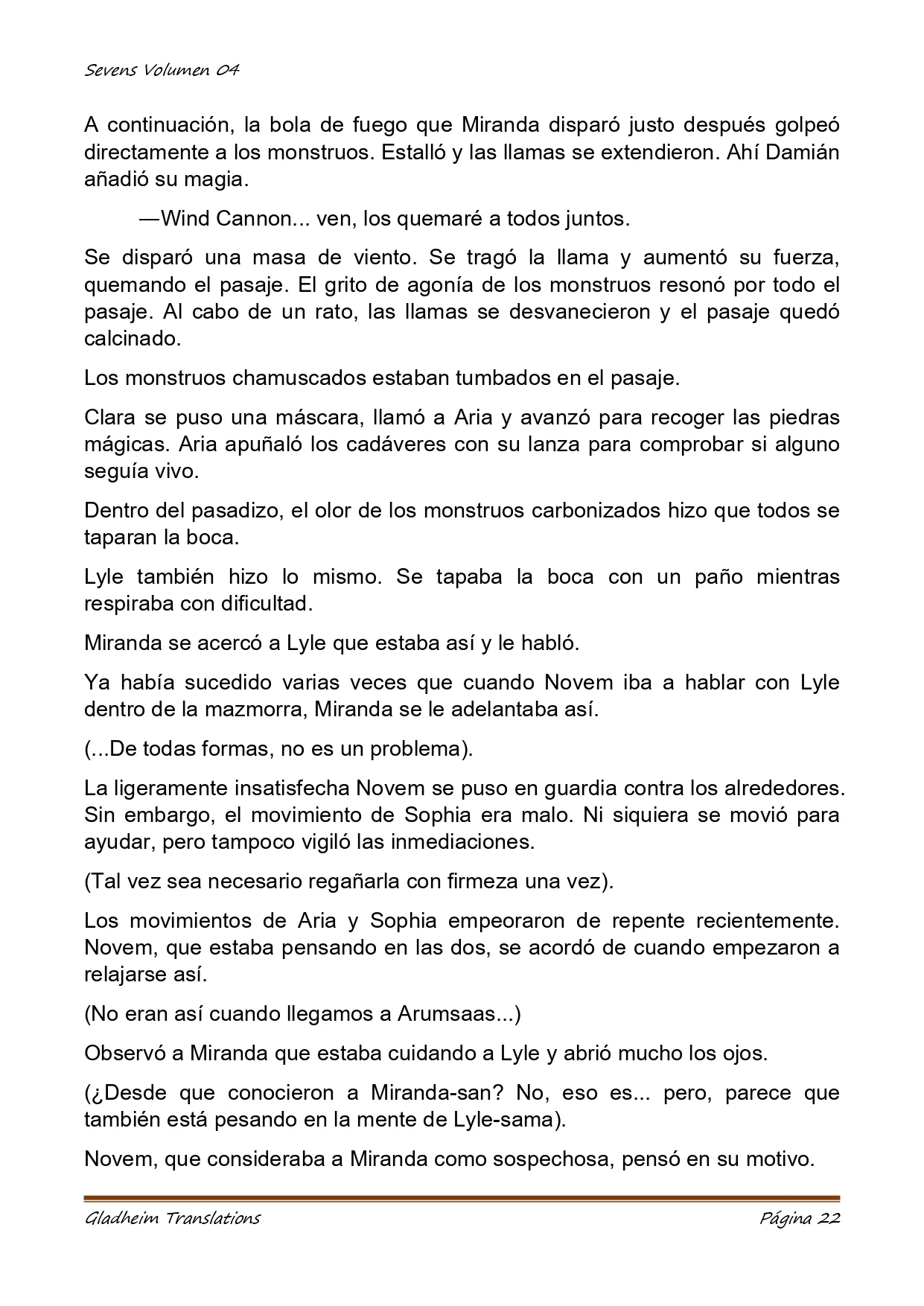 Página 22 del Manga