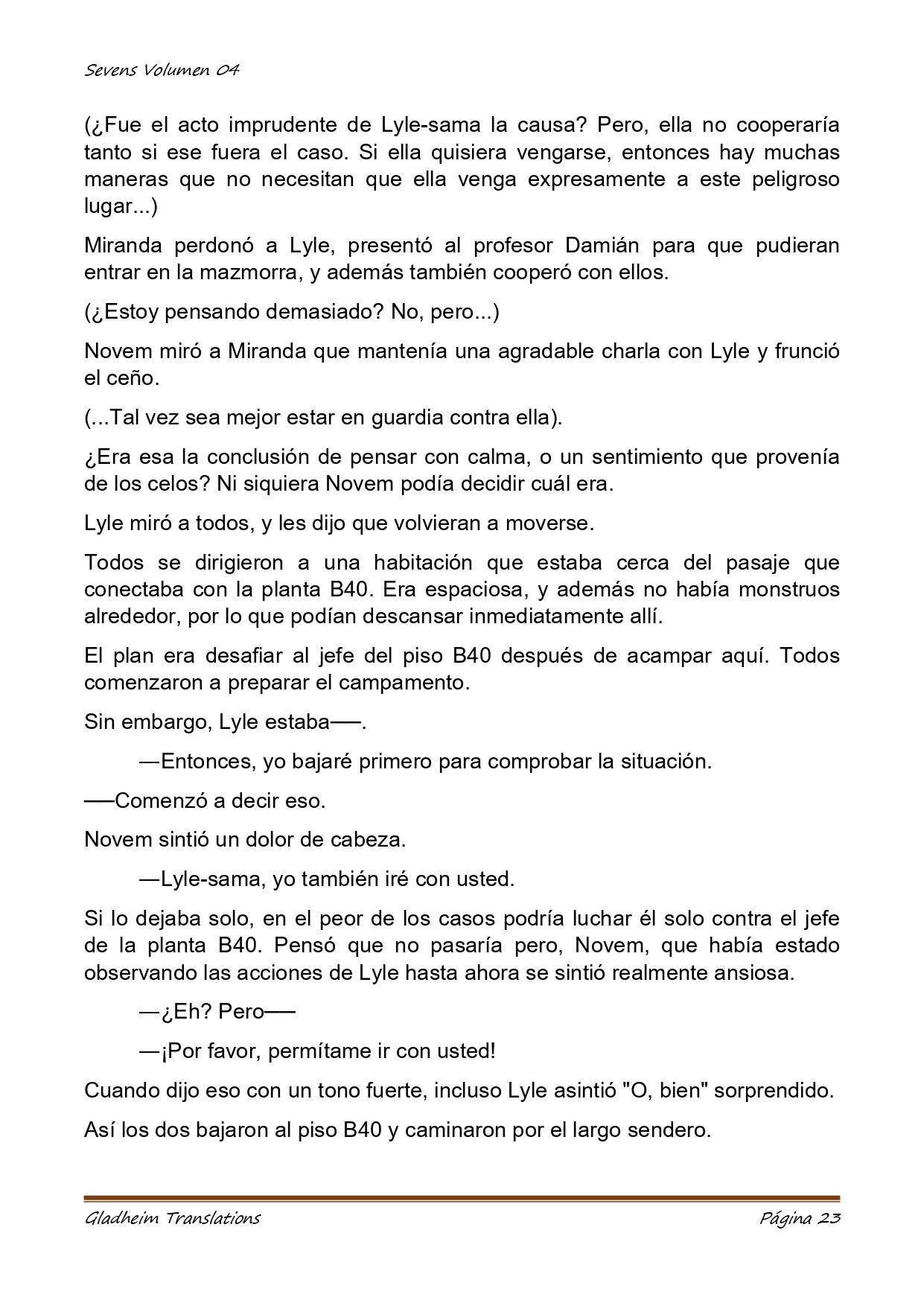 Página 23 del Manga