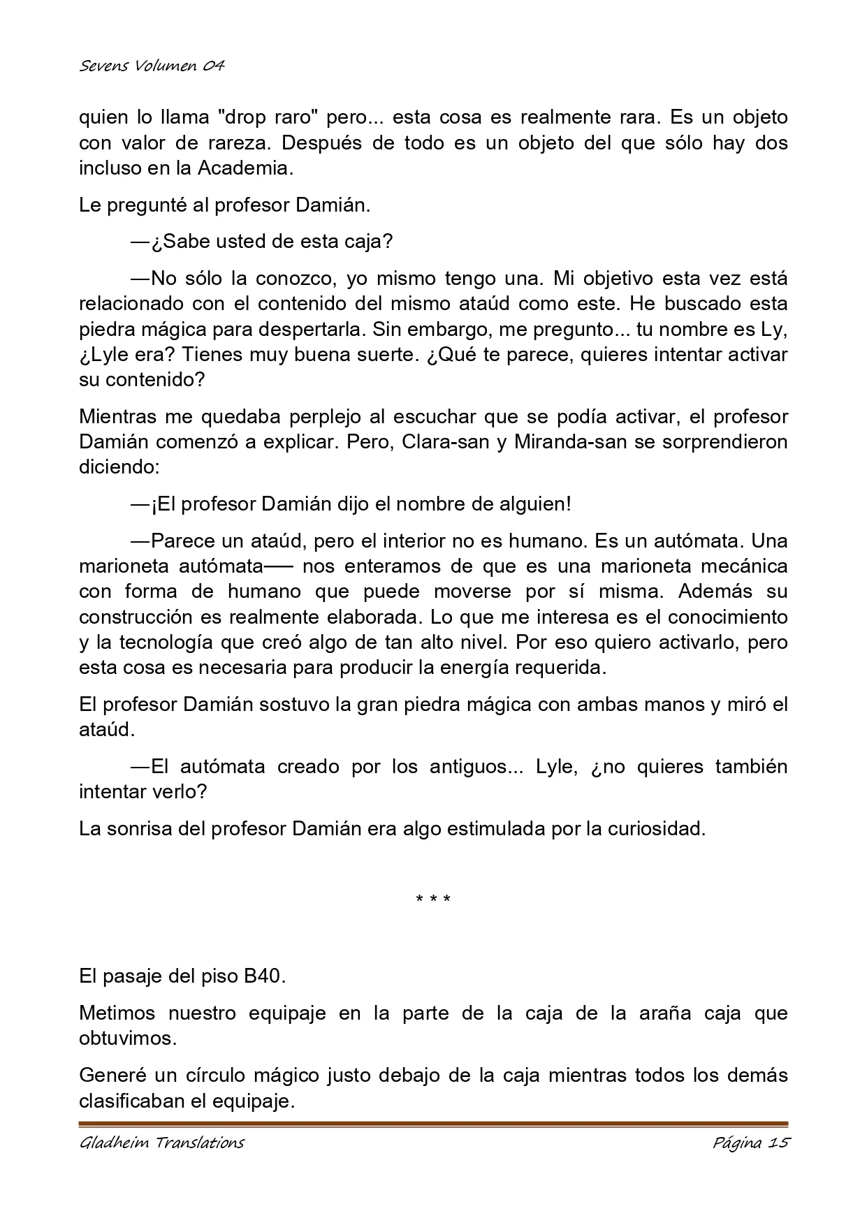 Página 15 del Manga