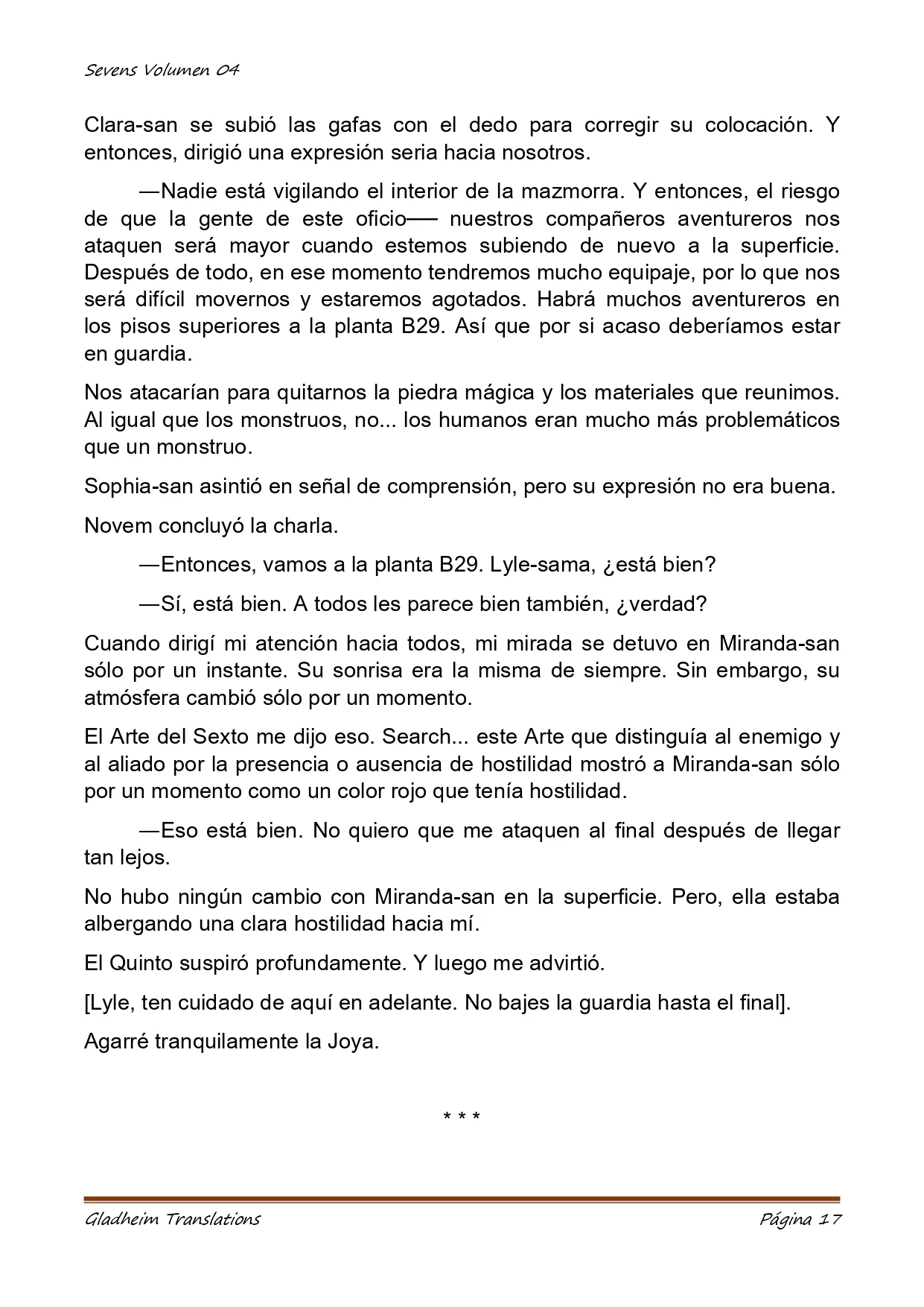 Página 17 del Manga