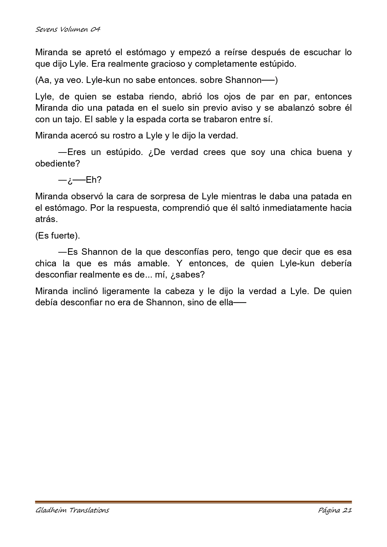 Página 21 del Manga