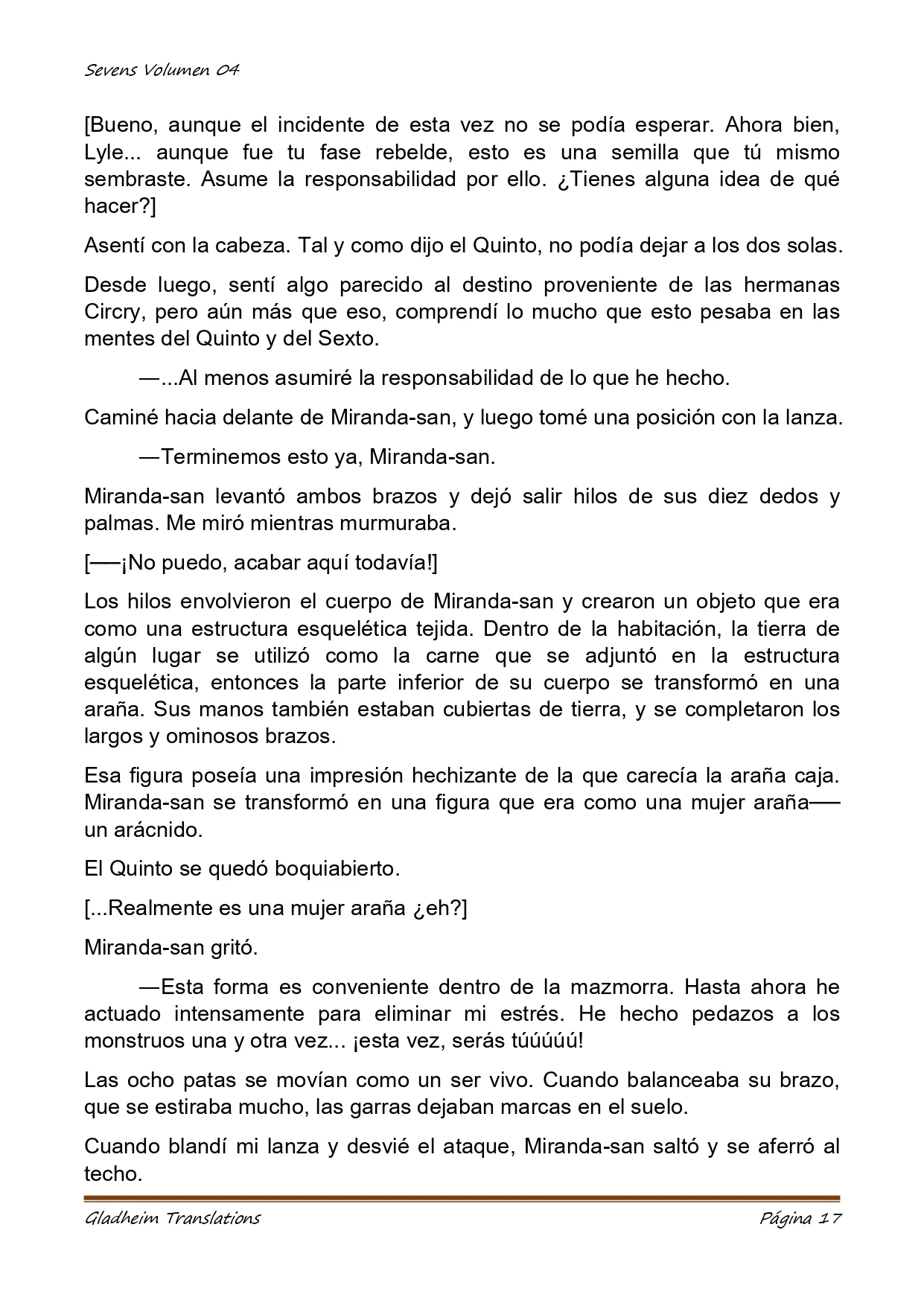 Página 17 del Manga