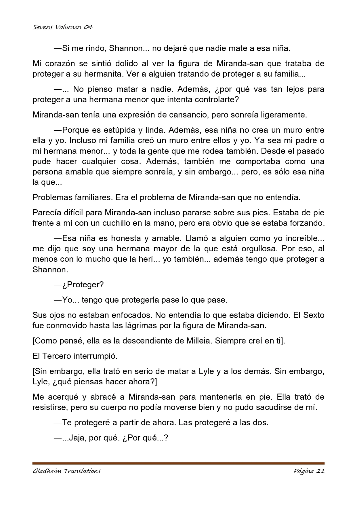 Página 21 del Manga