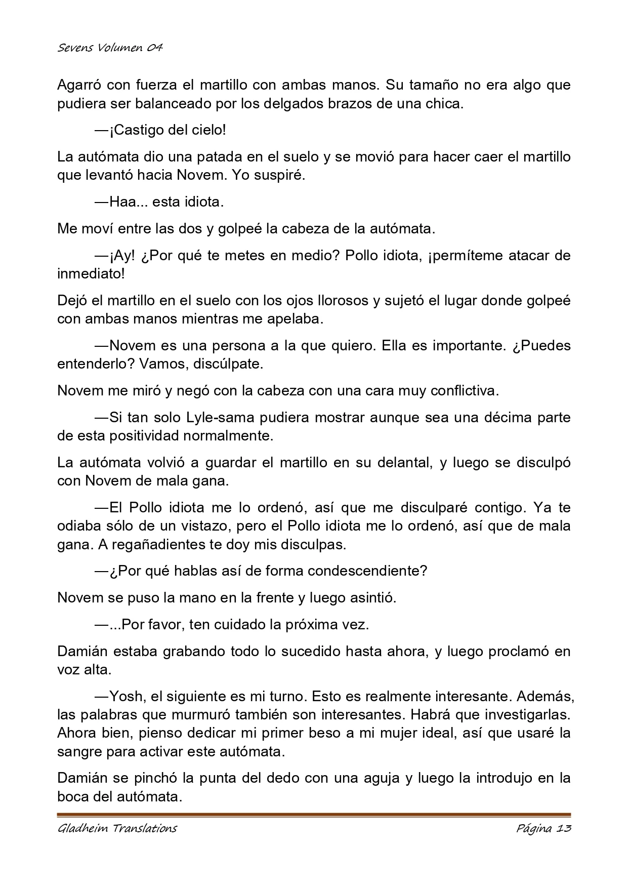 Página 13 del Manga