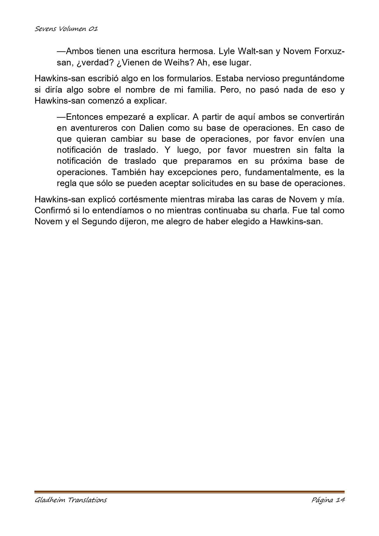 Página 14 del Manga