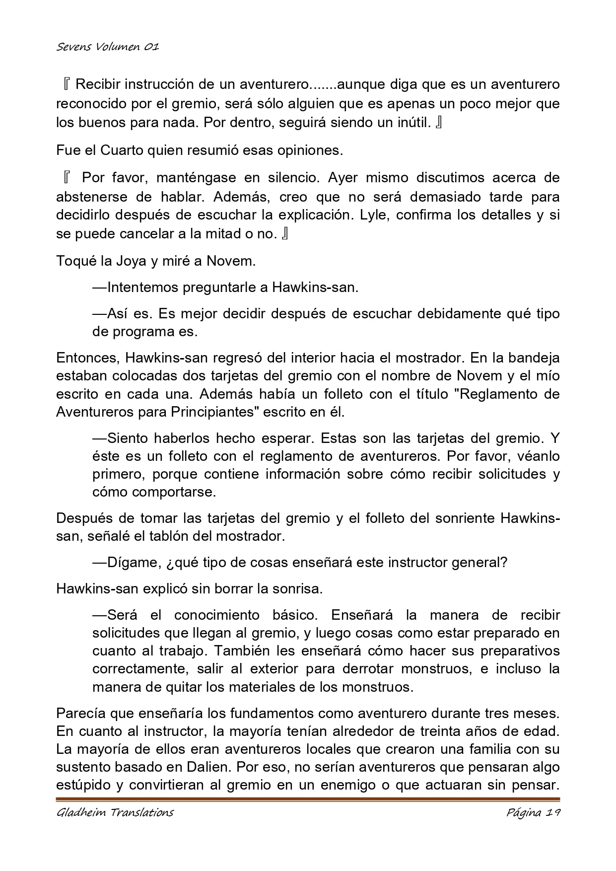 Página 19 del Manga