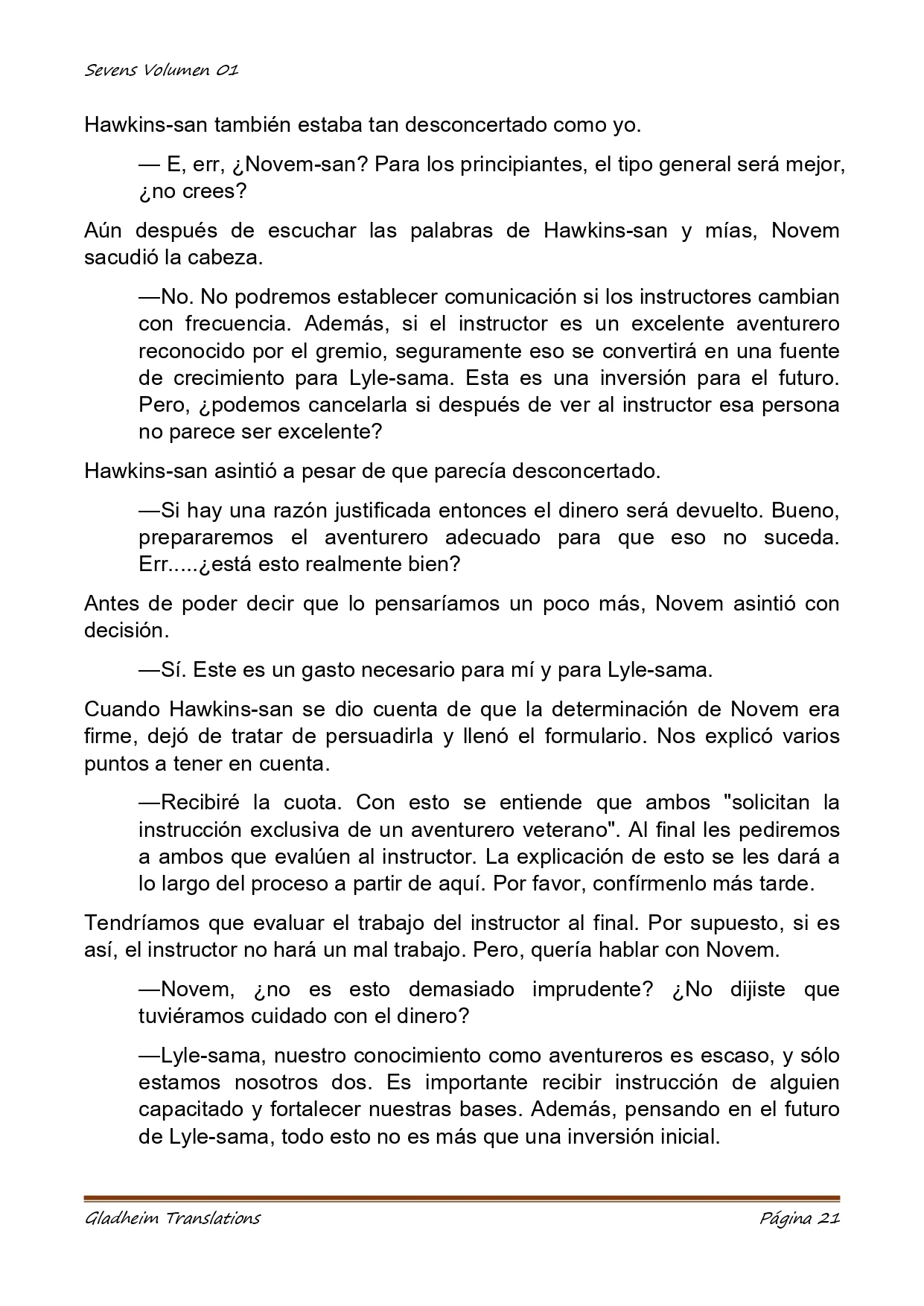 Página 21 del Manga